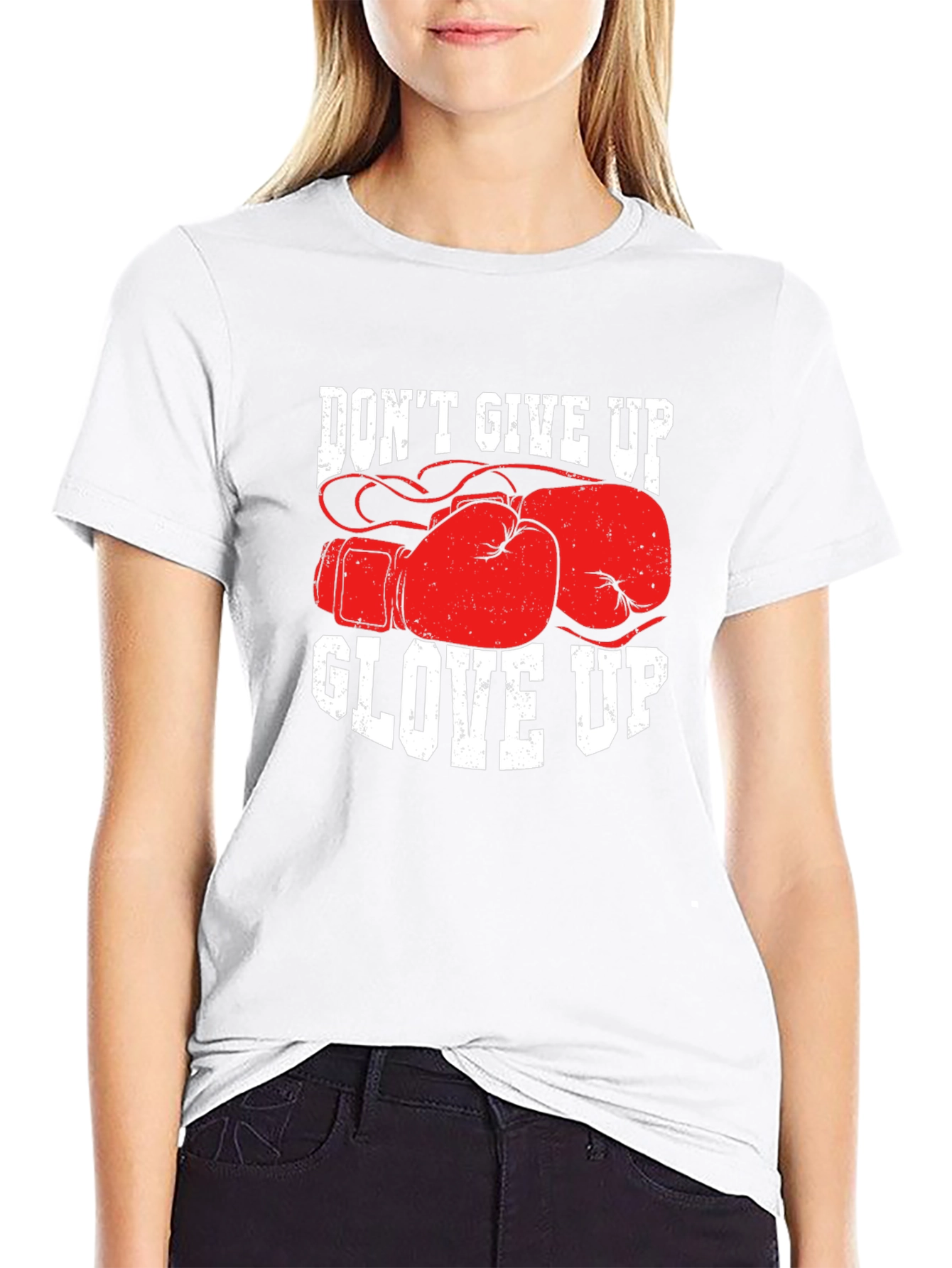 Dont Give Up Glove Up Boxing T-Shirt