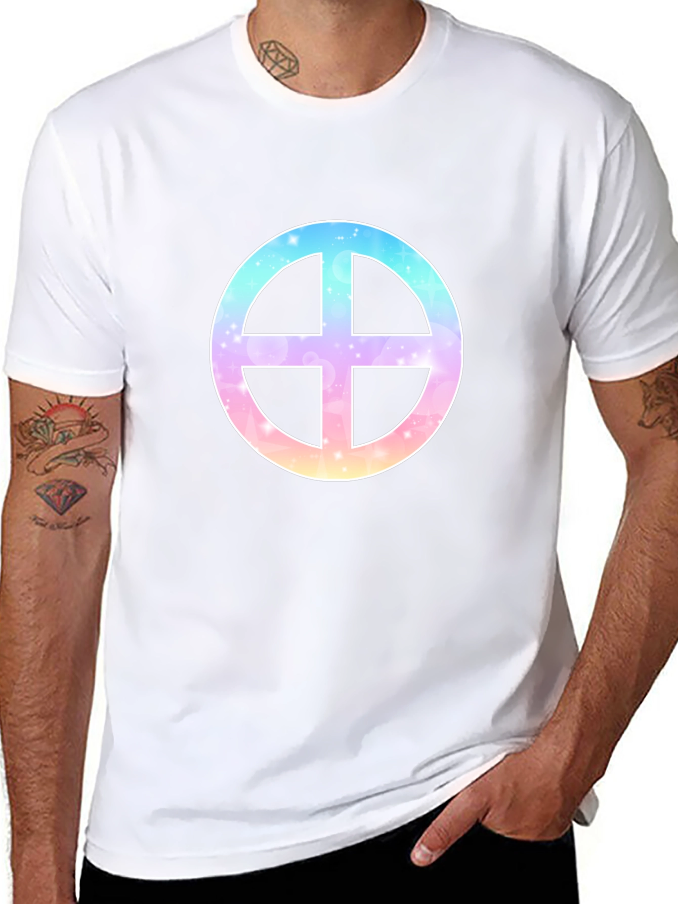 Earth Cross T-Shirt - Unique Graphic Tee