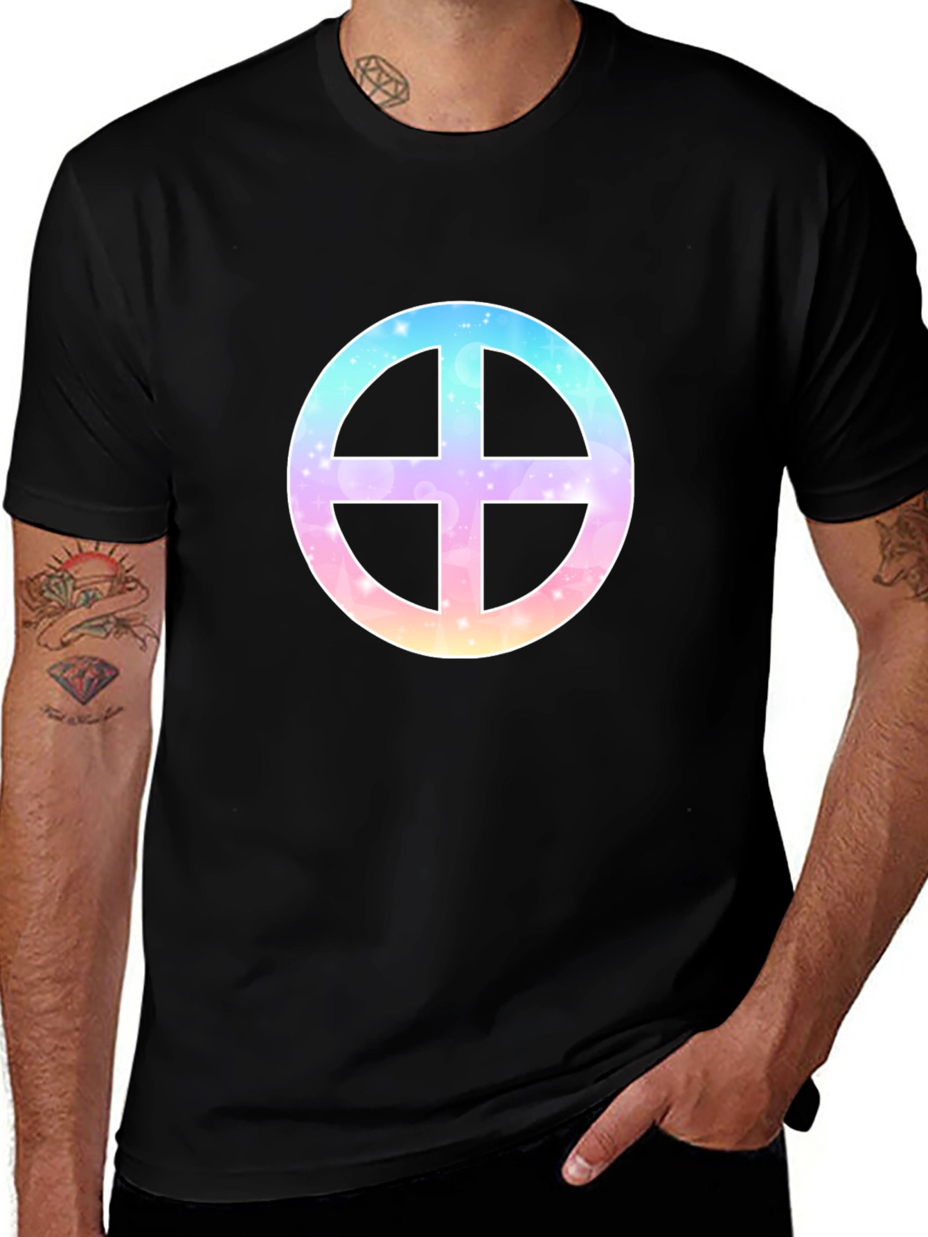 Earth Cross T-Shirt - Unique Graphic Tee