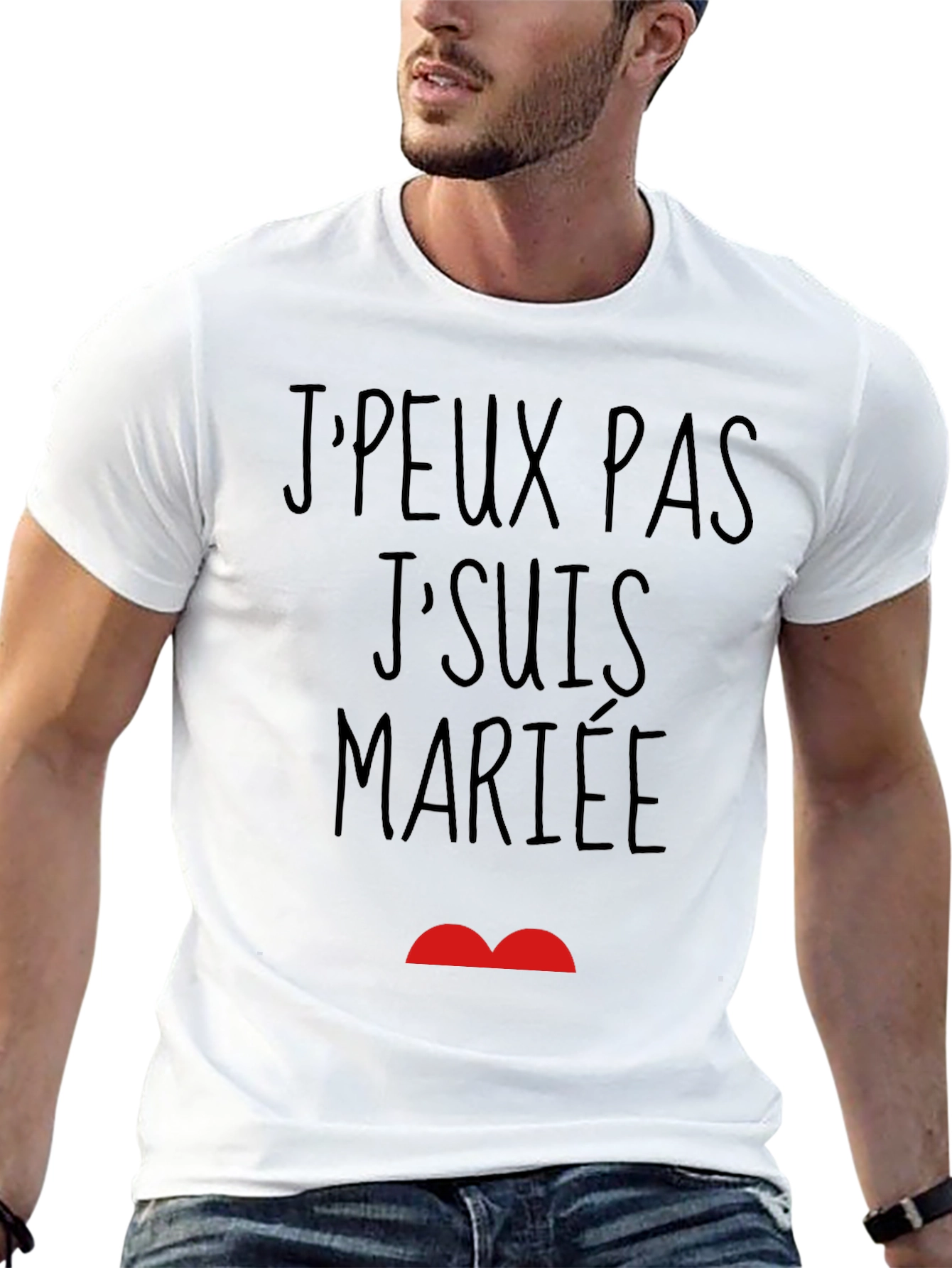 JPeux Pas JSuis Mariee Funny Graphic T-Shirt