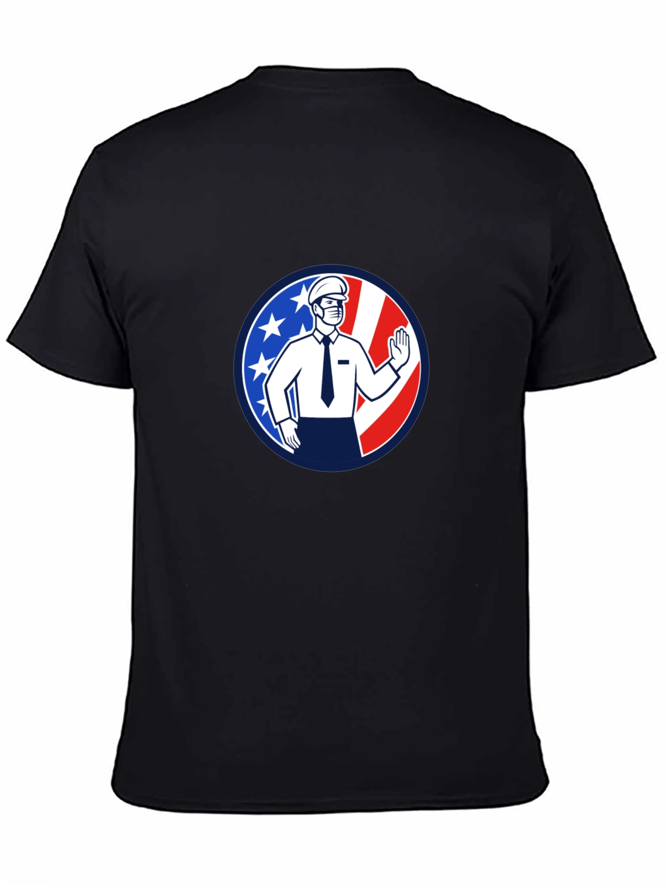 Patriotic Masked Worker Graphic Tee