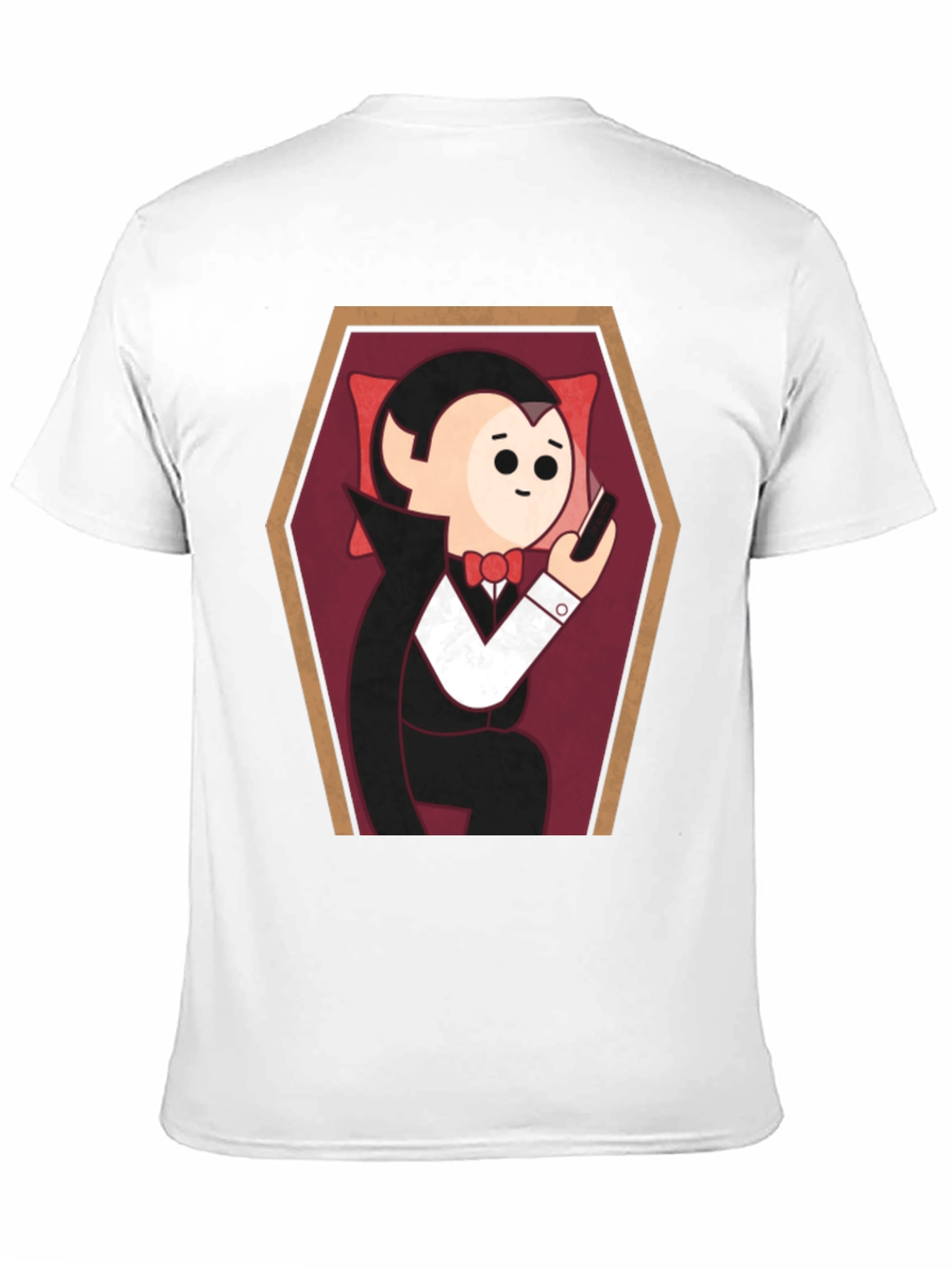 Cartoon Vampire in Coffin T-Shirt