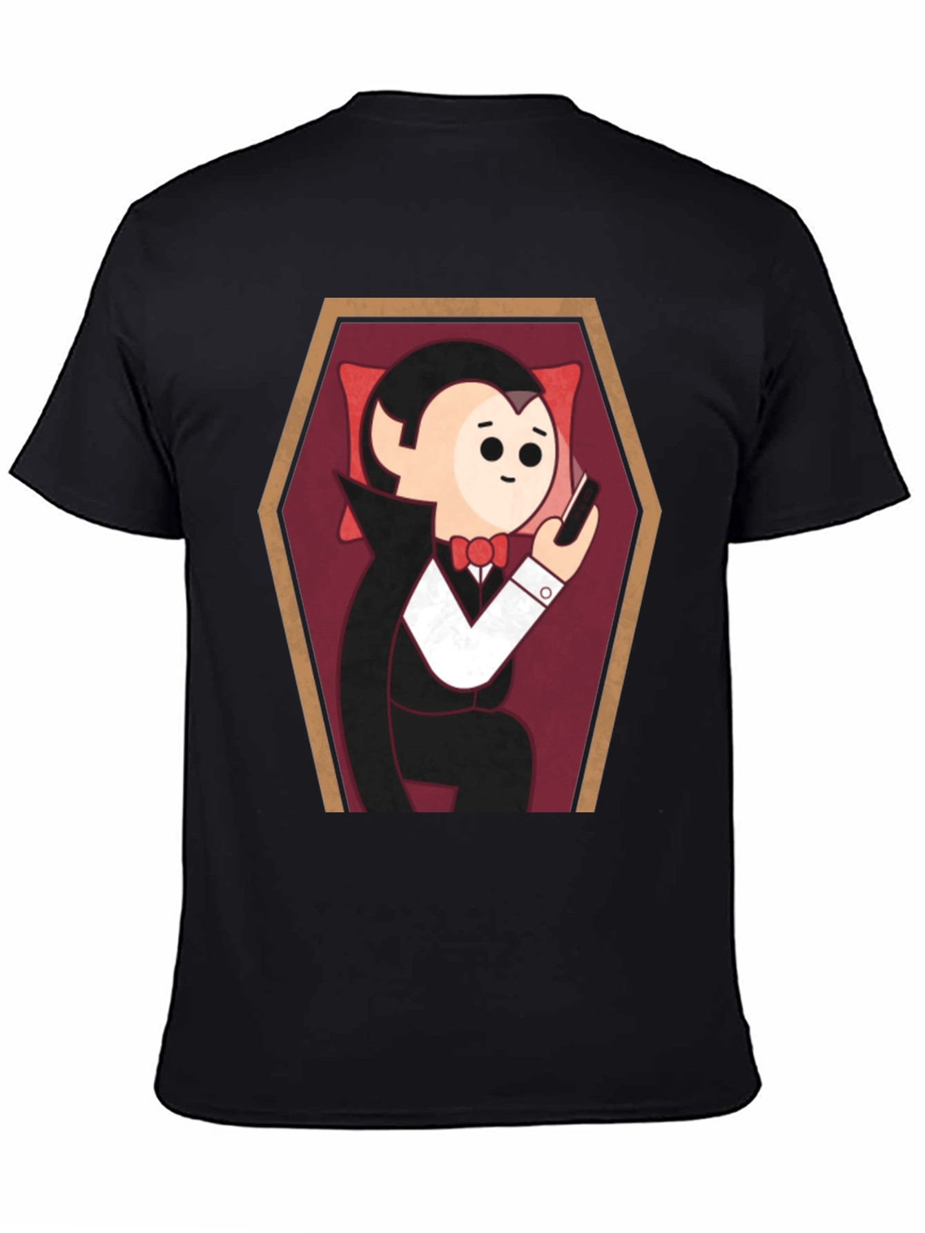 Cartoon Vampire in Coffin T-Shirt