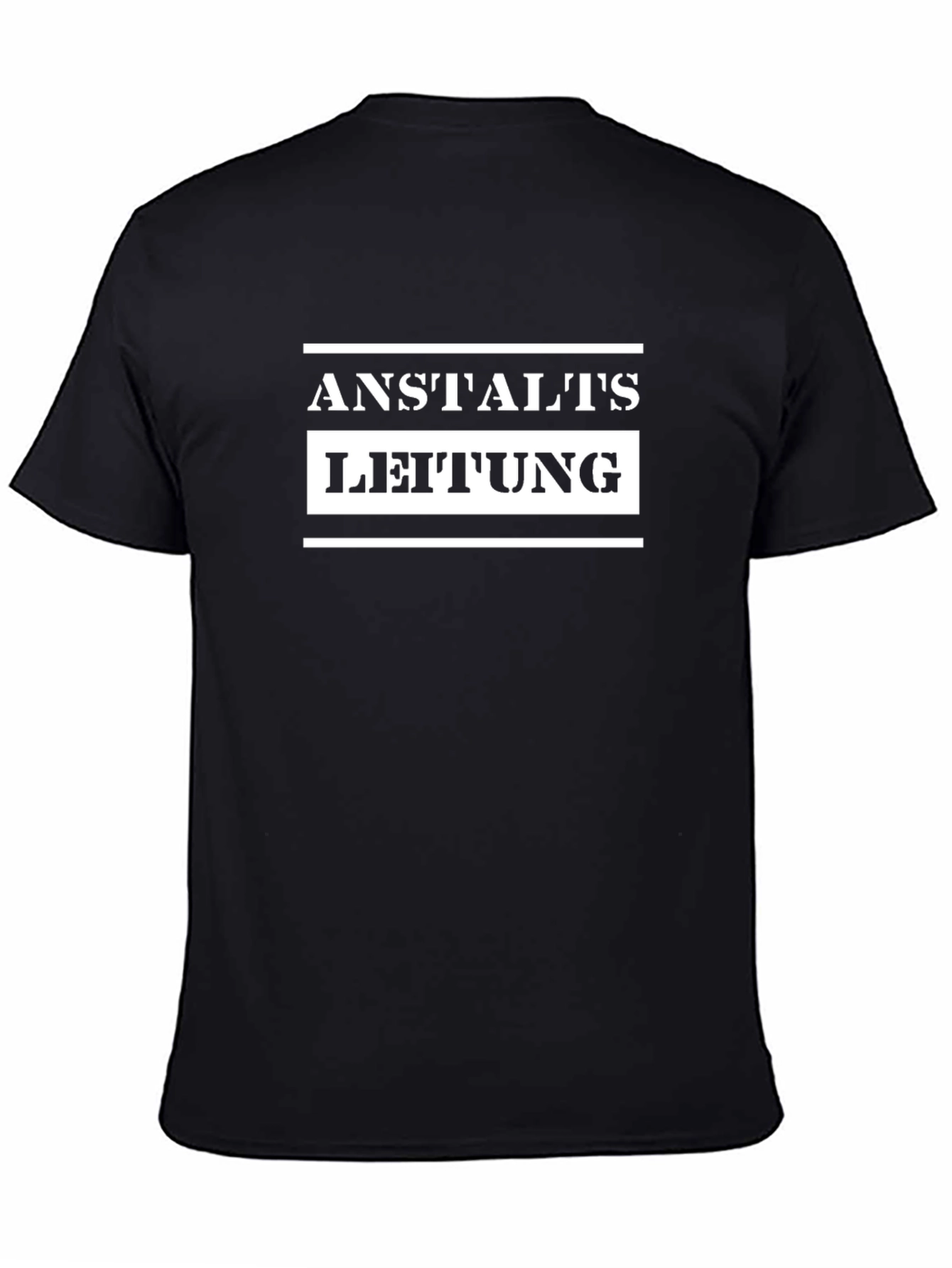 Anstaltsleitung Graphic T-Shirt - Black Cotton Tee