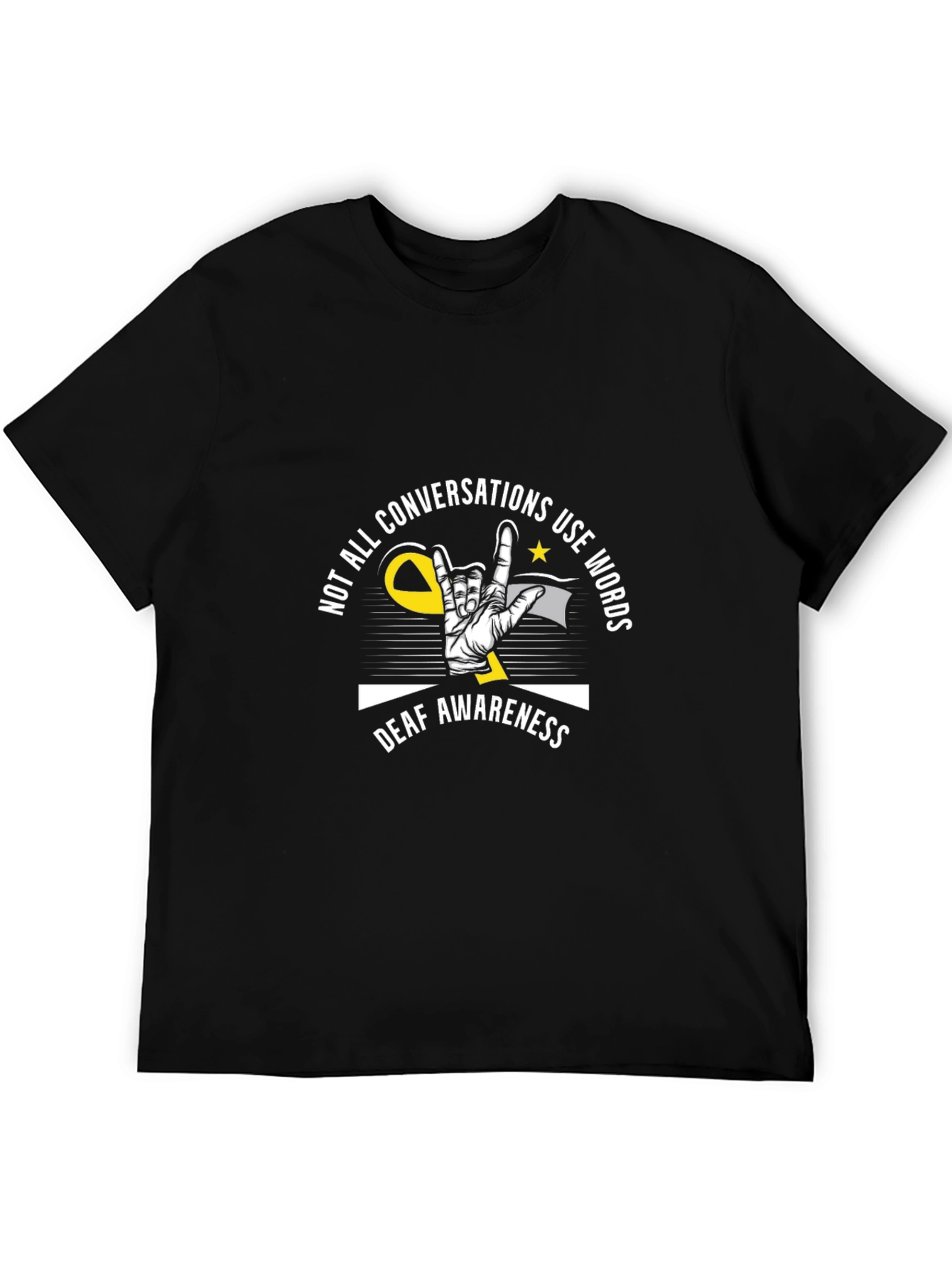 Deaf Awareness Graphic Tee - Sign Language Design