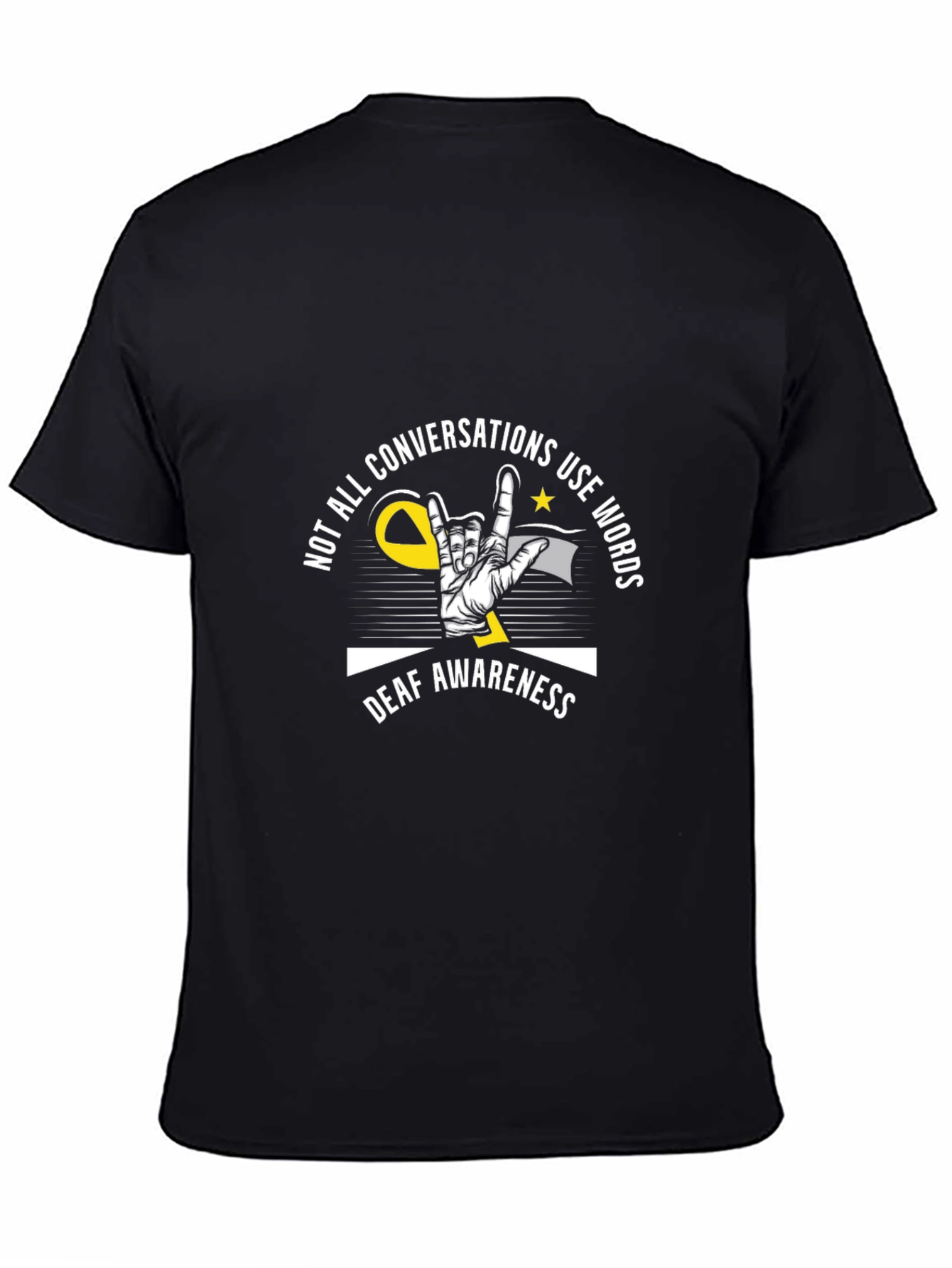Deaf Awareness Graphic Tee - Sign Language Design
