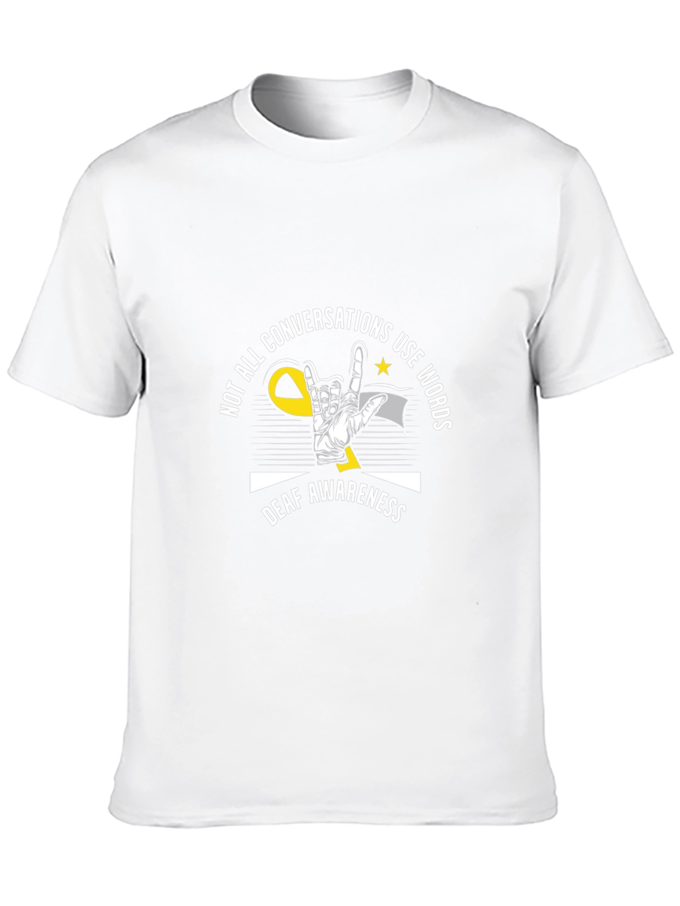 Deaf Awareness Graphic Tee - Sign Language Design