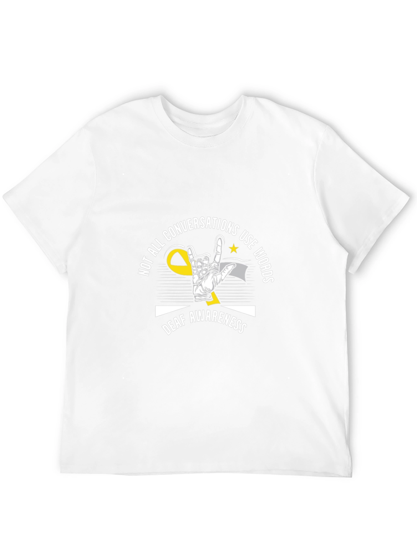 Deaf Awareness Graphic Tee - Sign Language Design