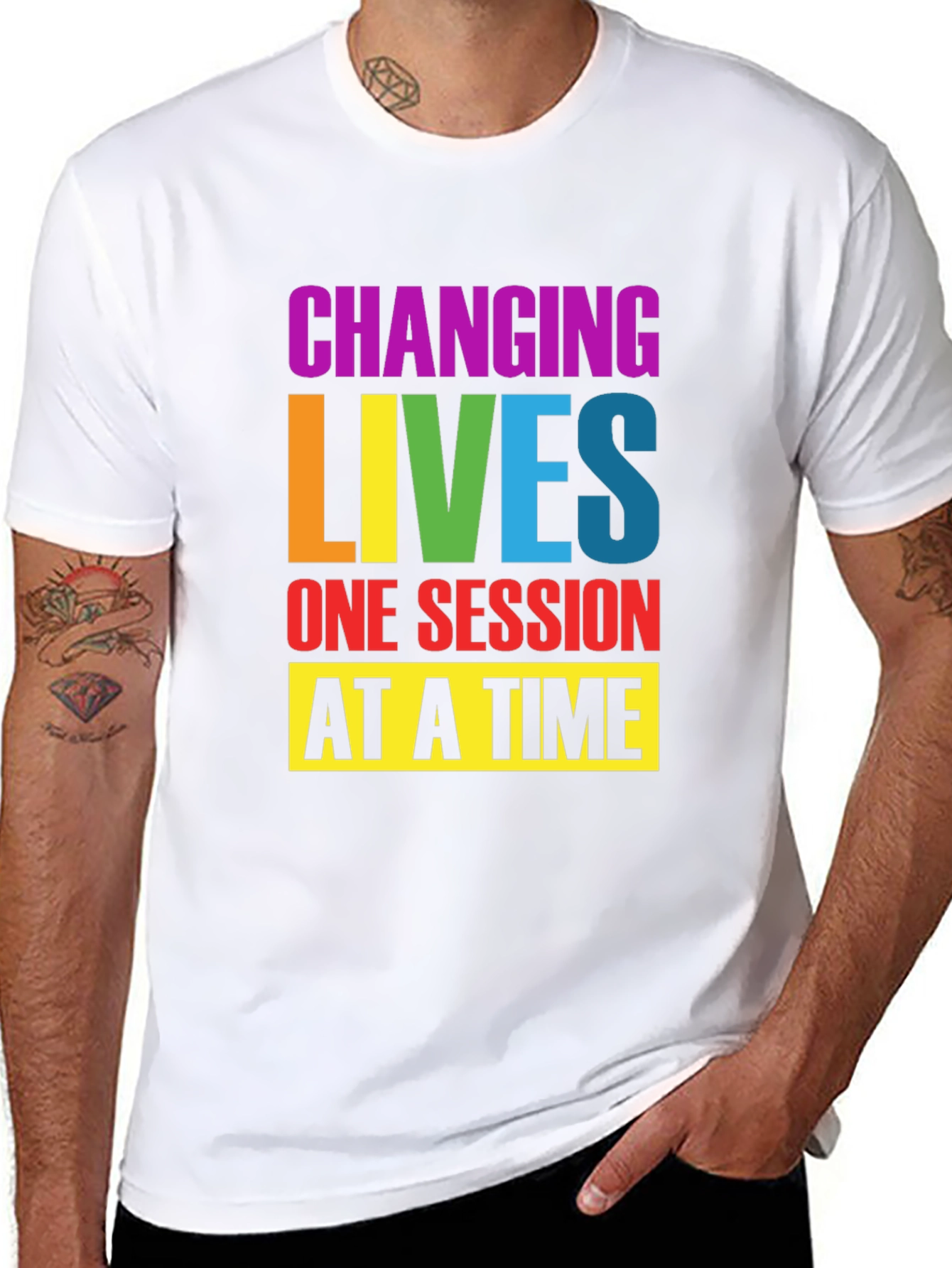 Changing Lives T-Shirt - Therapy Motivational Tee