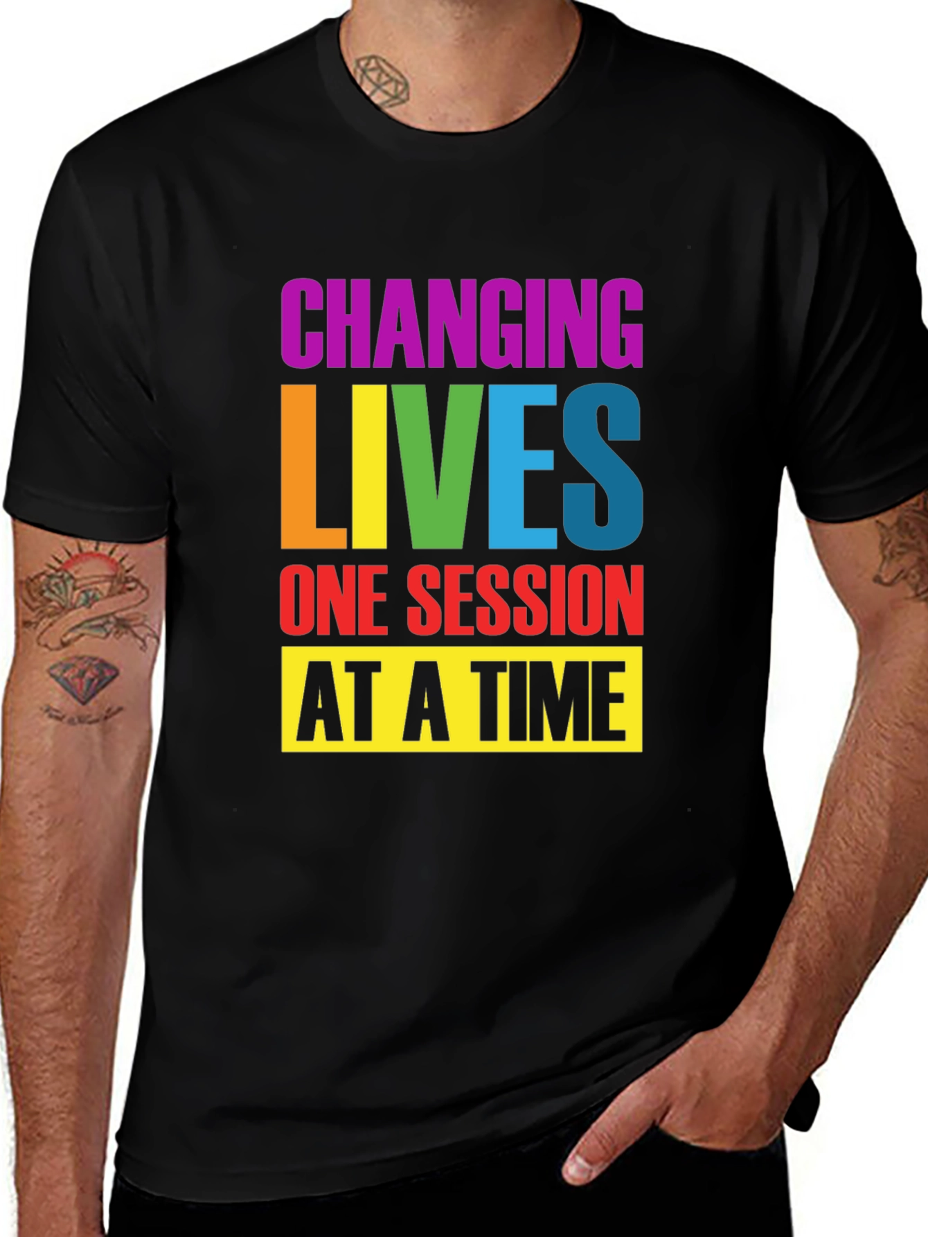 Changing Lives T-Shirt - Therapy Motivational Tee
