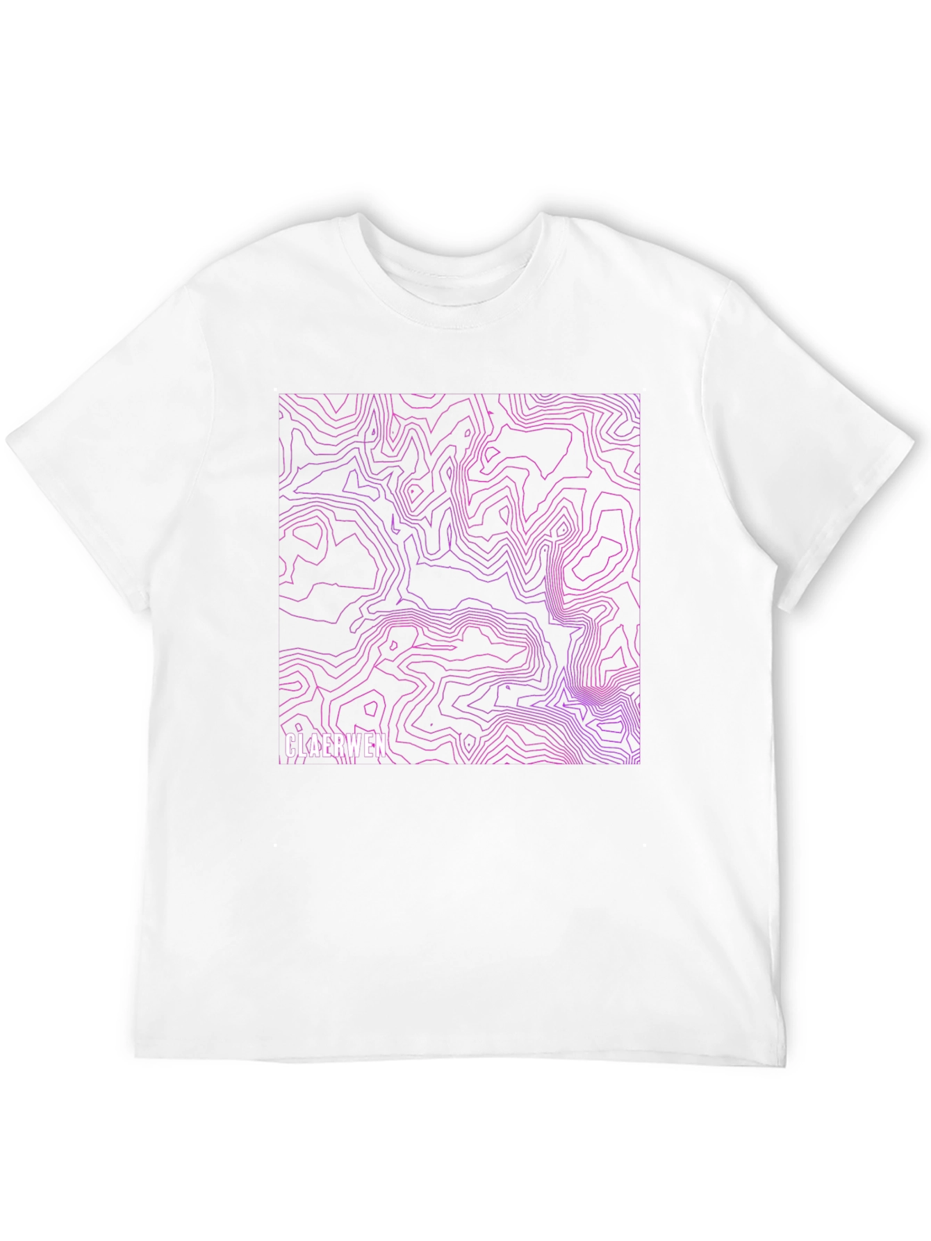 Claerwen Topographic Map Tee - Unique Design