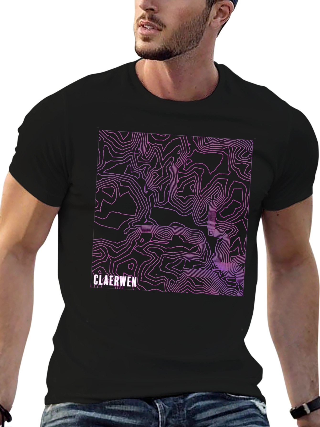 Claerwen Topographic Map Tee - Unique Design