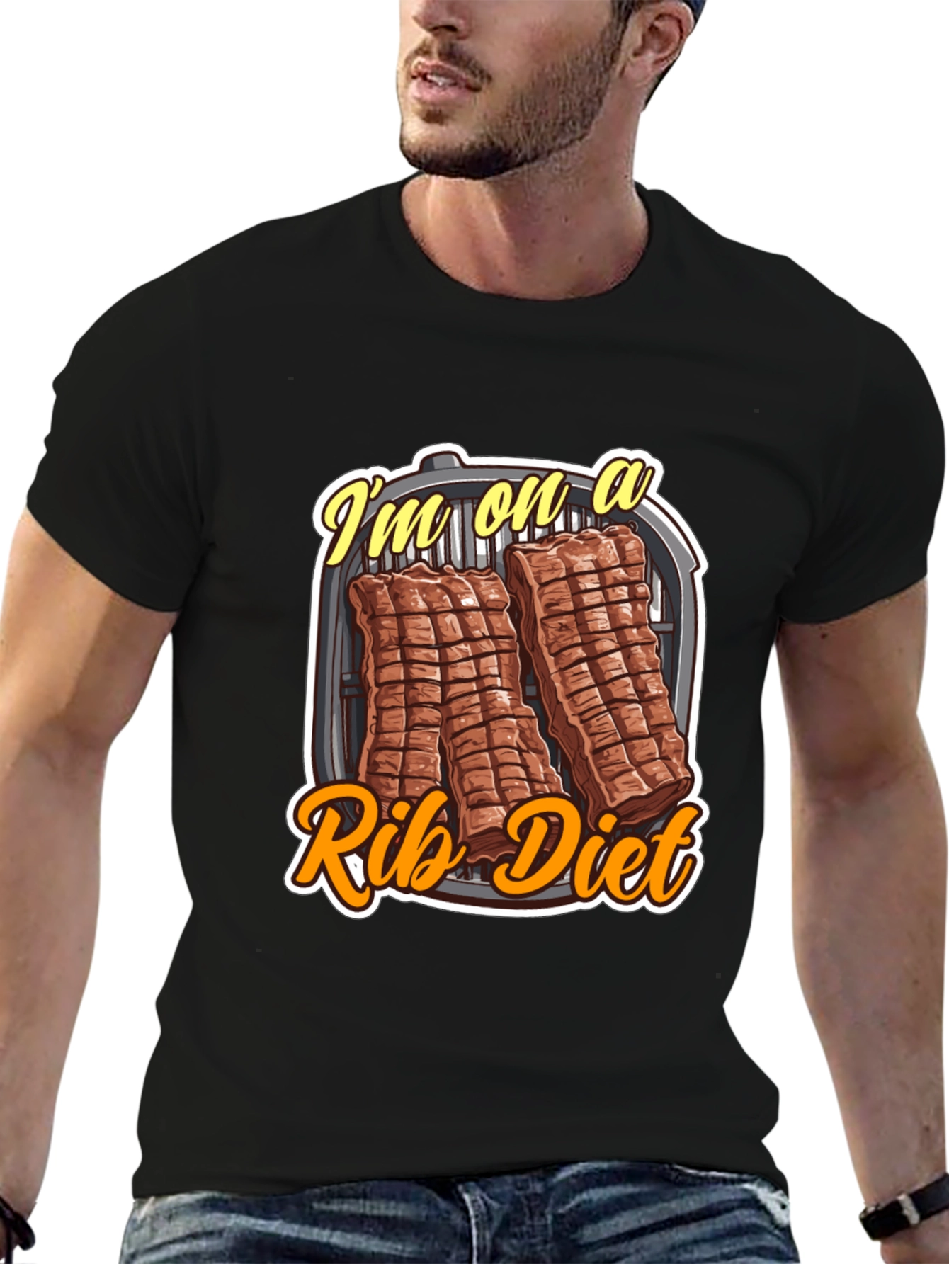 Rib Diet T-Shirt - BBQ Lover Tee