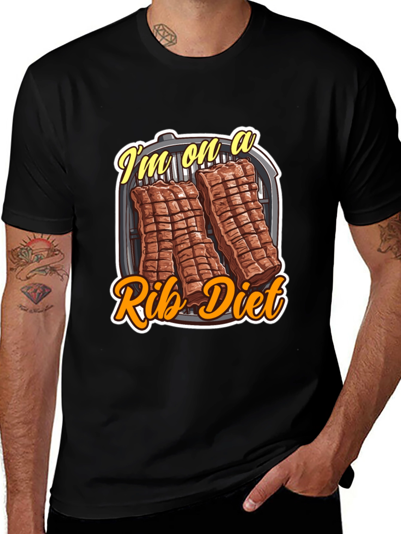 Rib Diet T-Shirt - BBQ Lover Tee