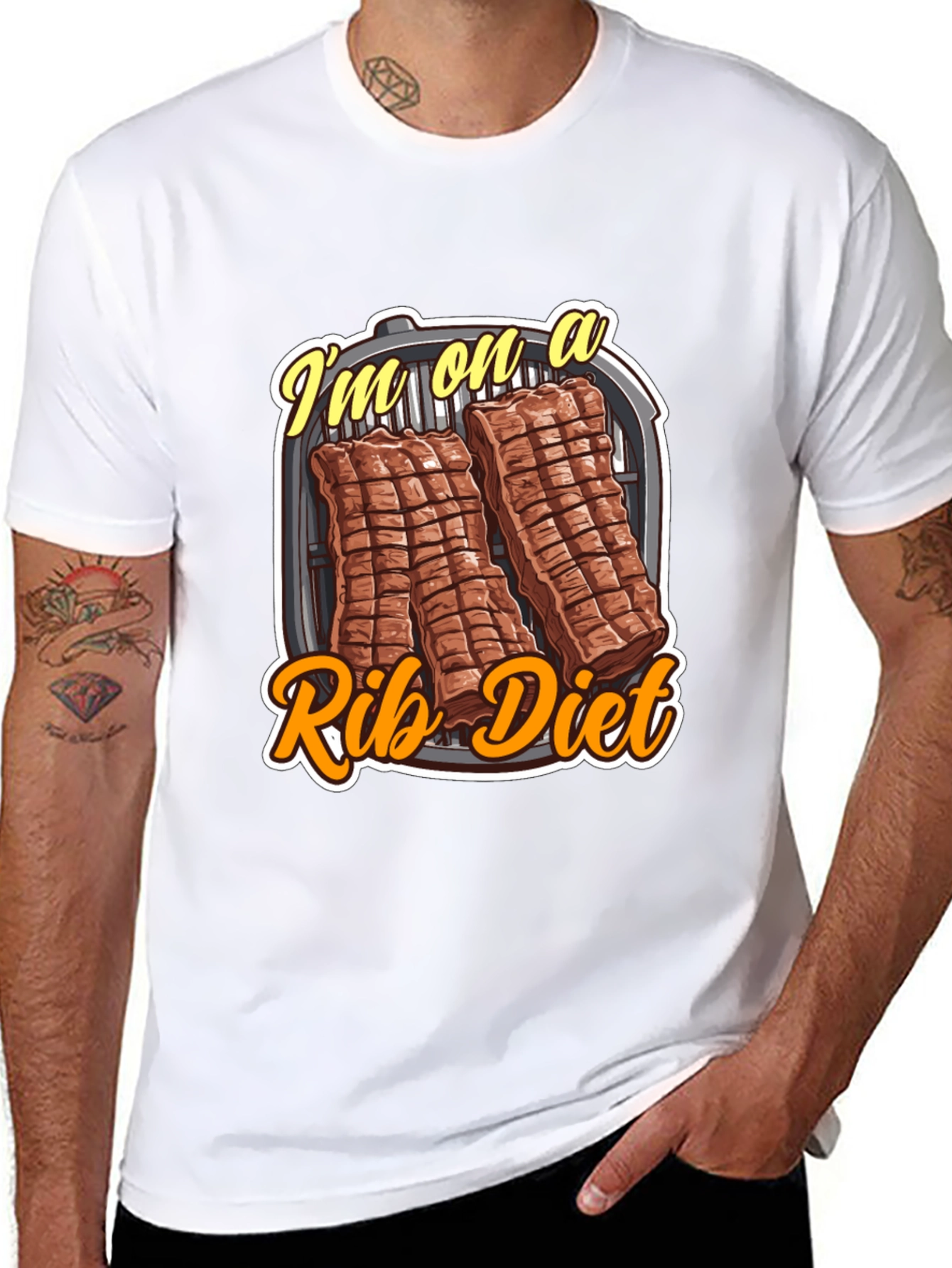 Rib Diet T-Shirt - BBQ Lover Tee
