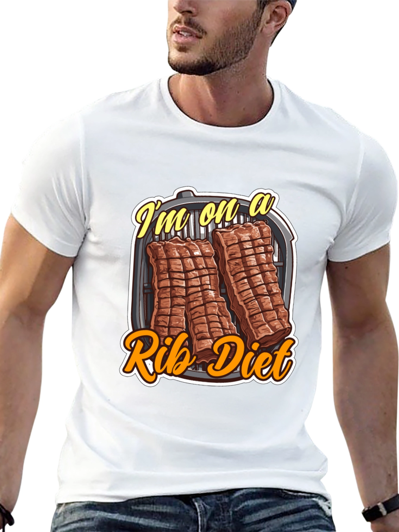 Rib Diet T-Shirt - BBQ Lover Tee