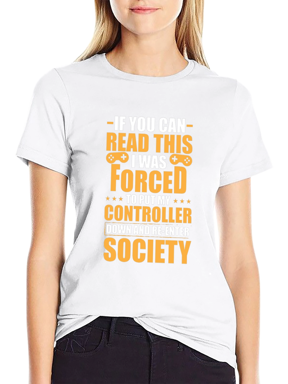 Gamer T-Shirt: Forced to Re-Enter Society Tee