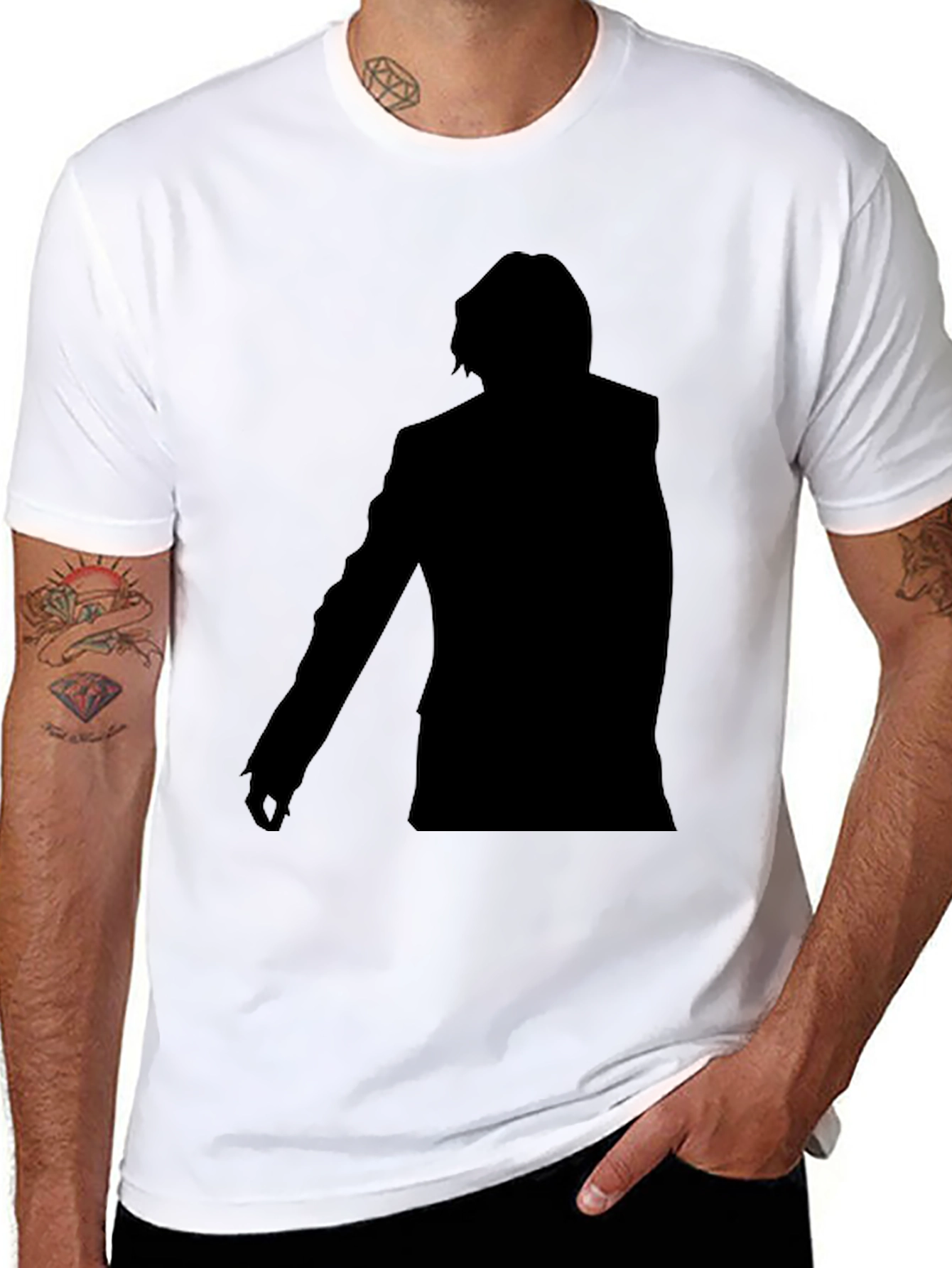 Joker Silhouette Black T-Shirt