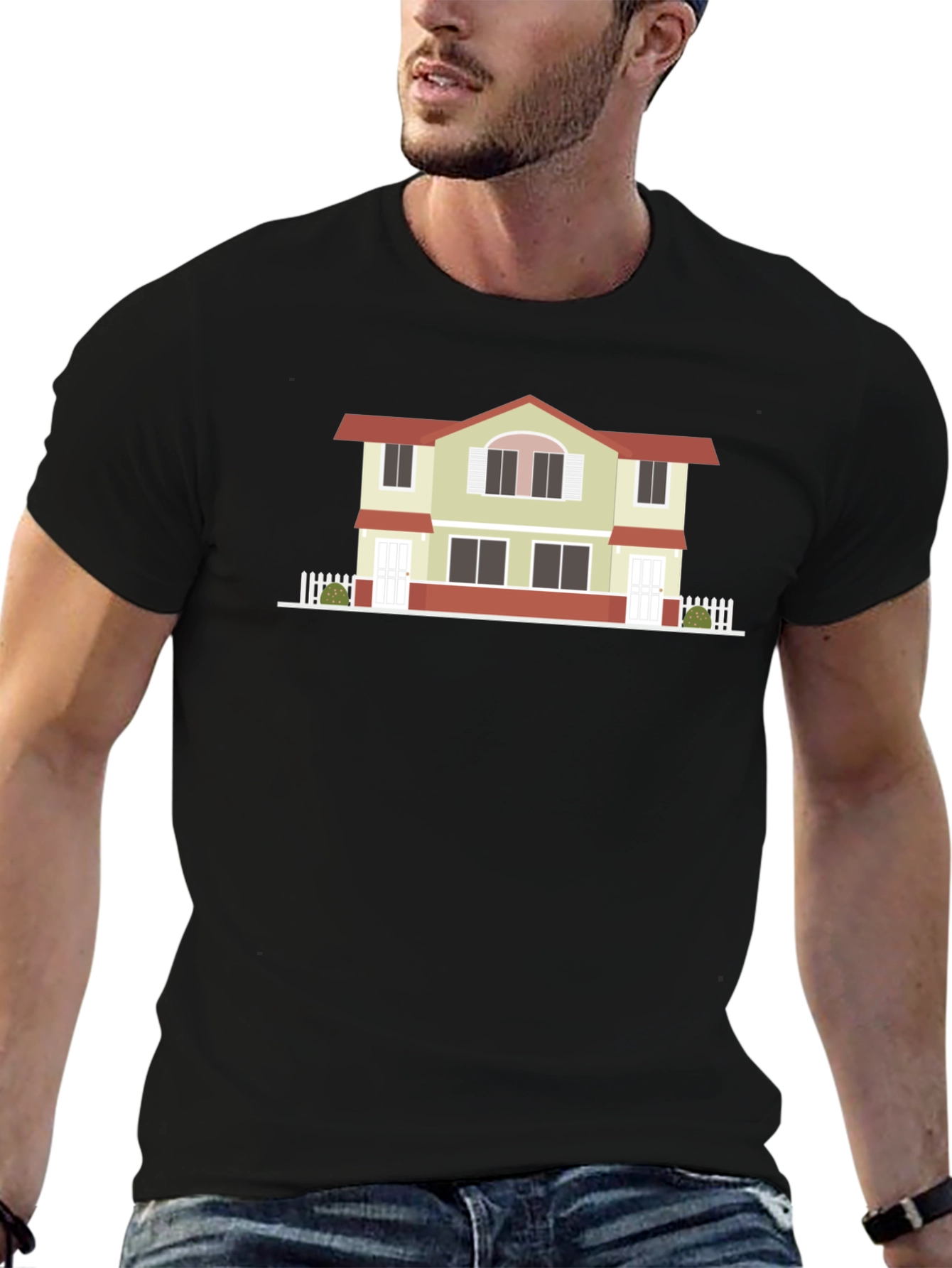 House Graphic T-Shirt - Modern Design