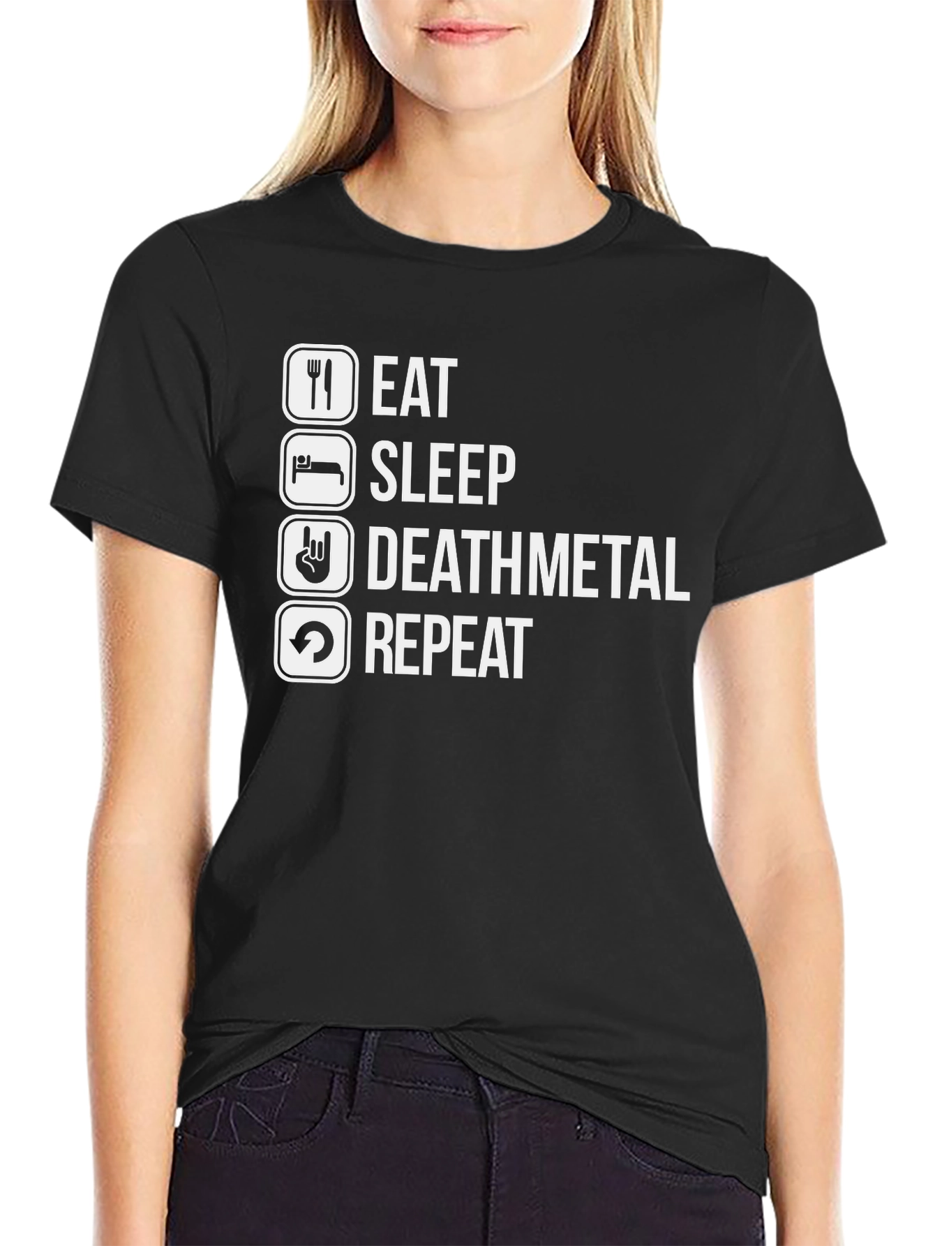 Eat Sleep Deathmetal Repeat T-Shirt