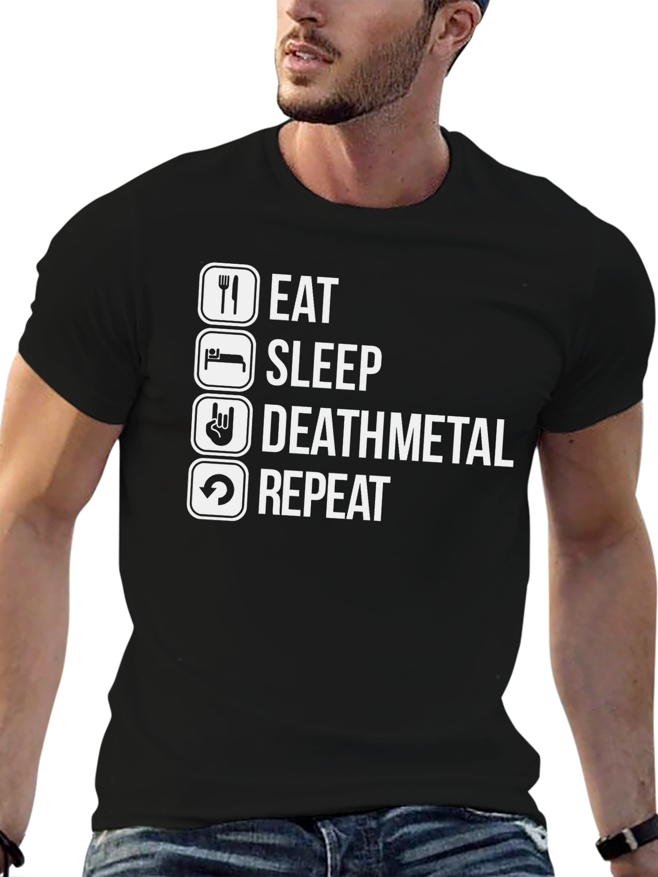 Eat Sleep Deathmetal Repeat T-Shirt