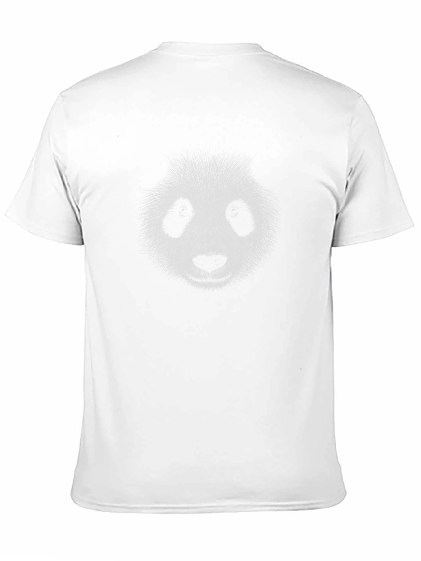 Panda Face Graphic T-Shirt - Black