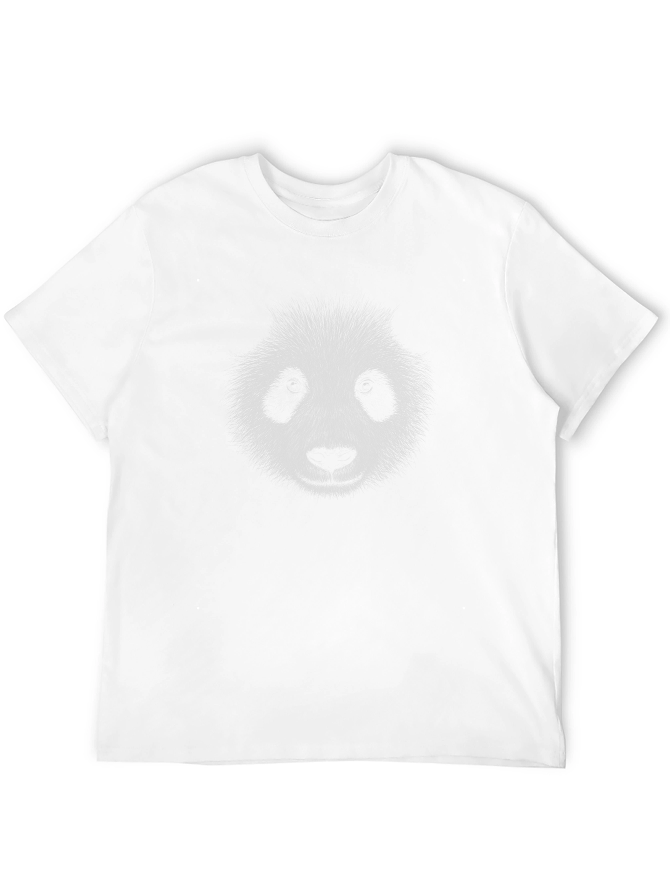 Panda Face Graphic T-Shirt - Black