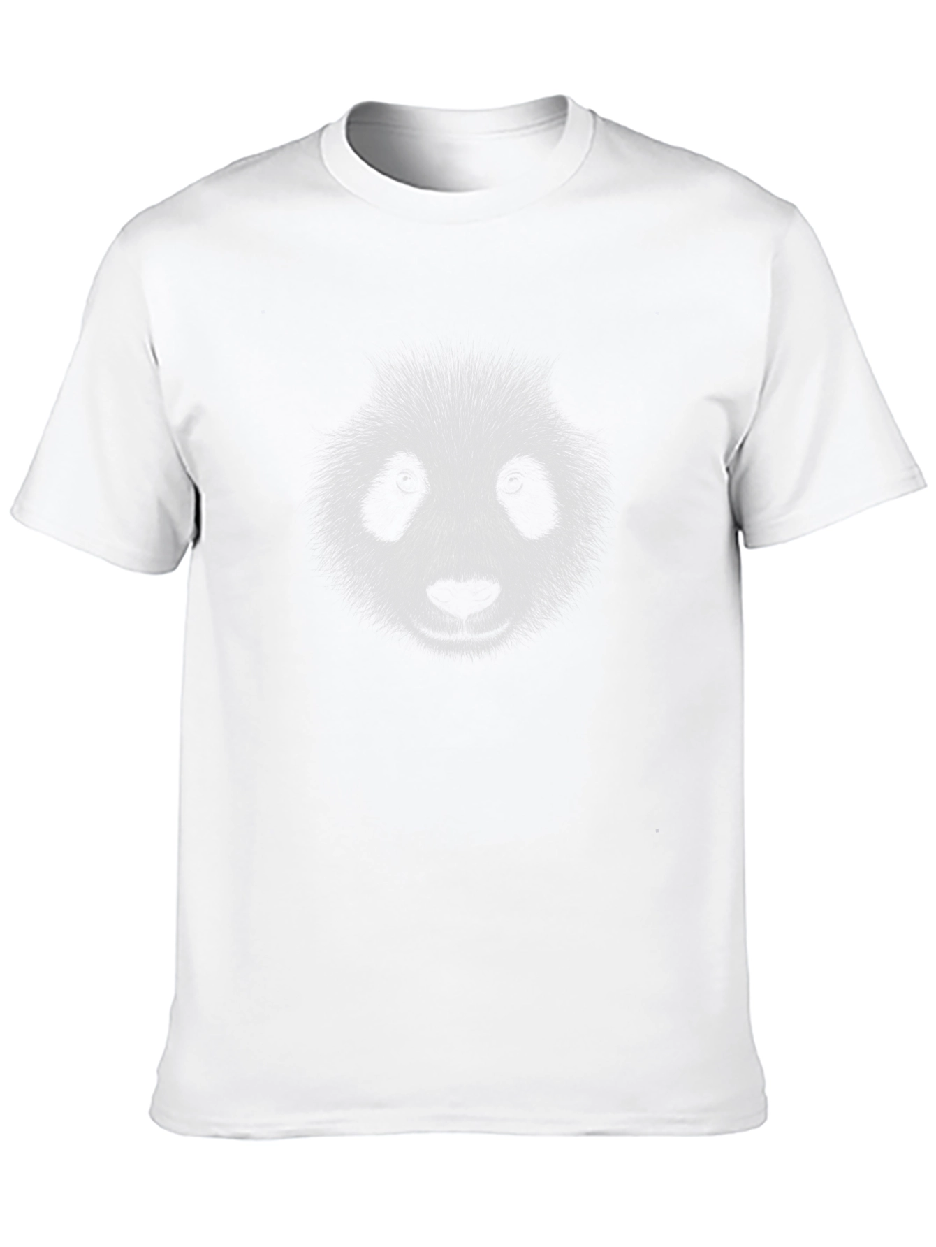 Panda Face Graphic T-Shirt - Black
