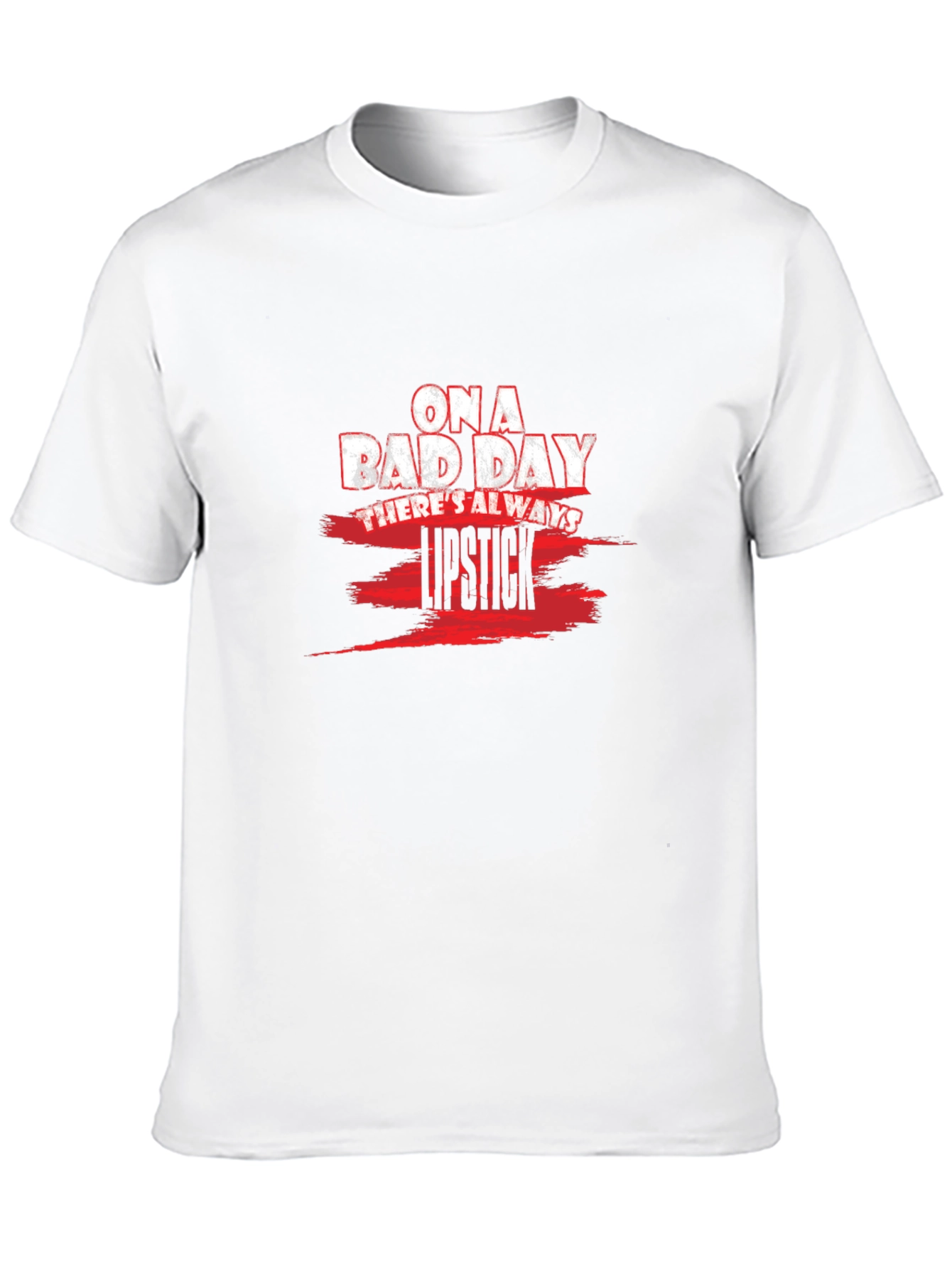 On a Bad Day Lipstick Graphic T-Shirt