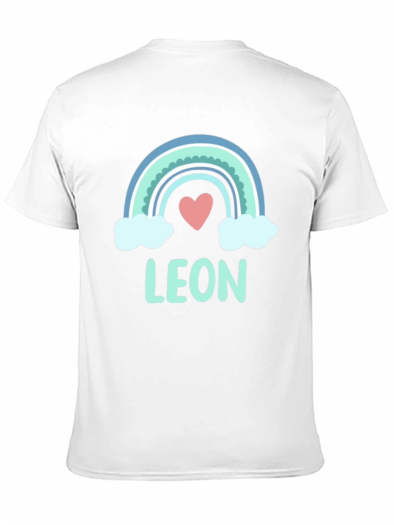 Cute Rainbow Leon T-Shirt - Custom Name Tee