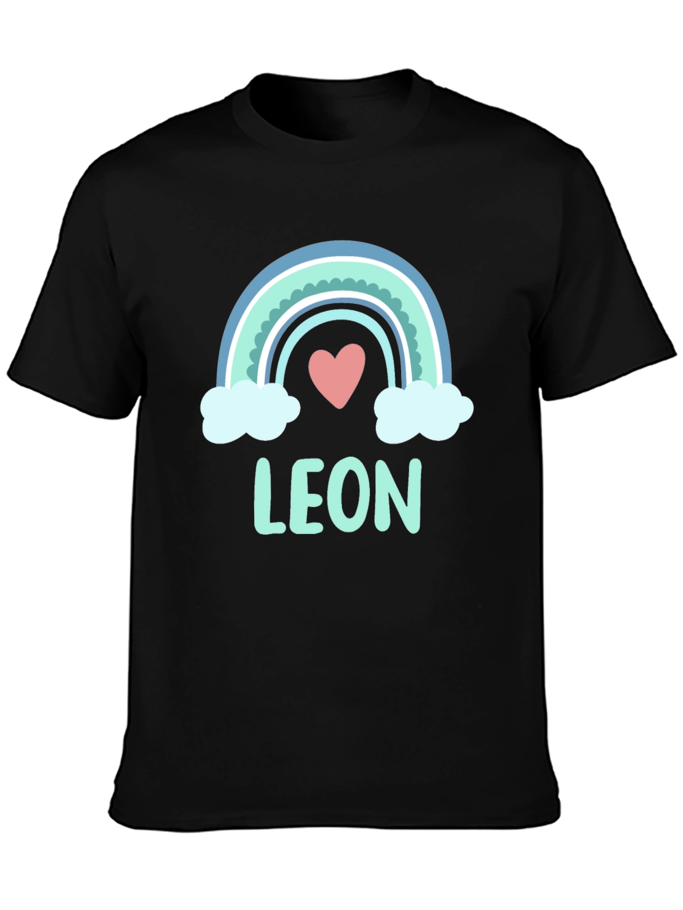 Cute Rainbow Leon T-Shirt - Custom Name Tee