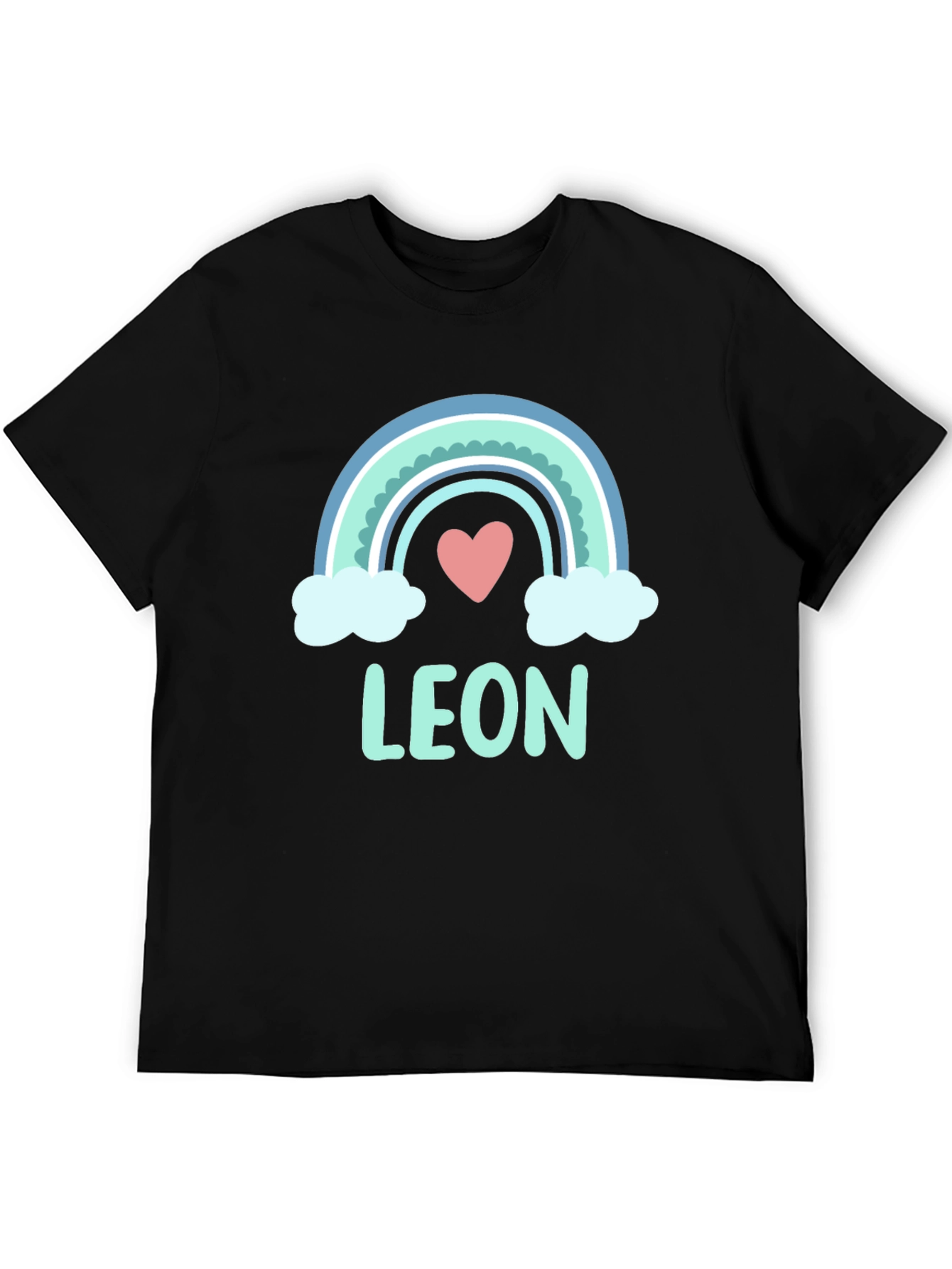 Cute Rainbow Leon T-Shirt - Custom Name Tee