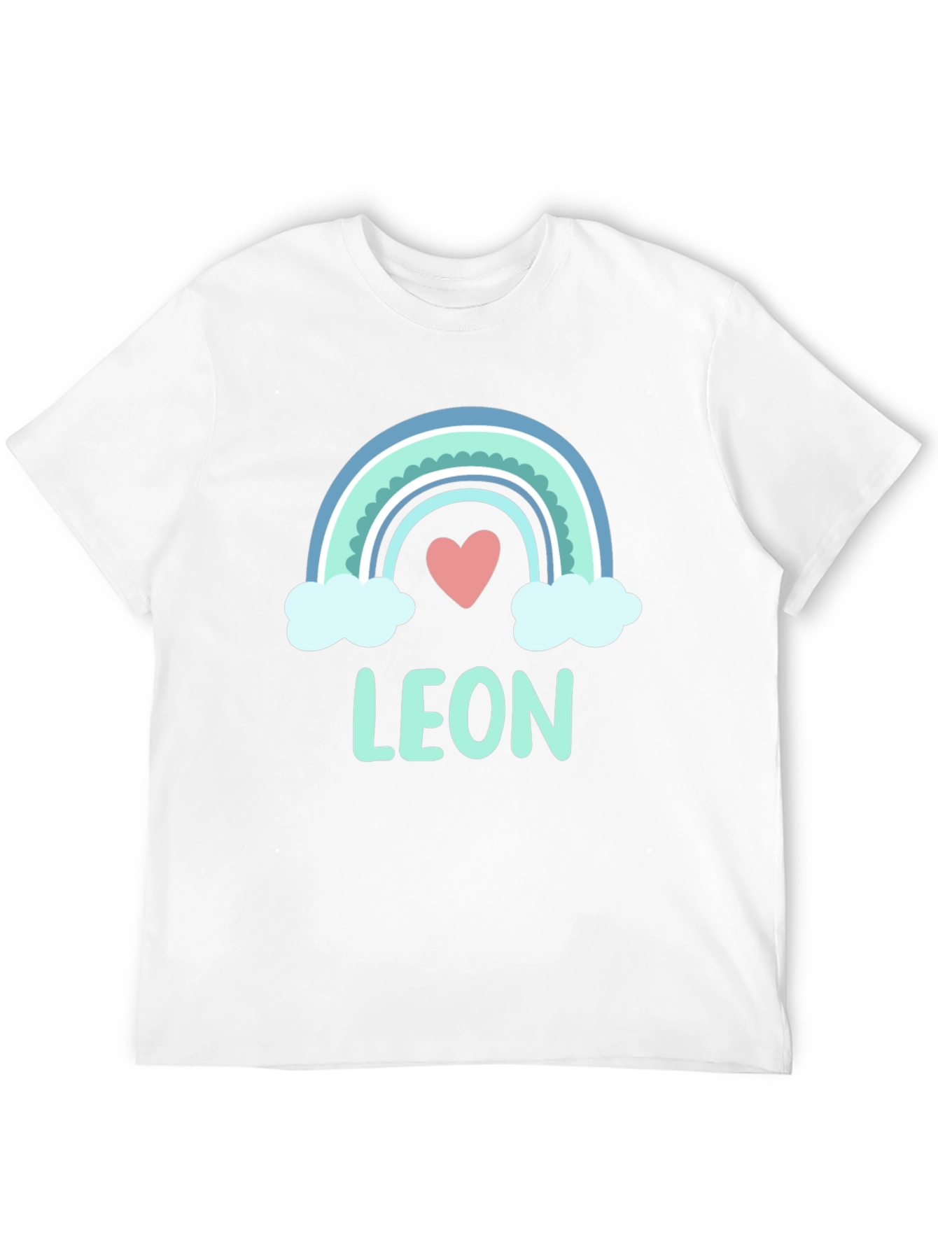 Cute Rainbow Leon T-Shirt - Custom Name Tee