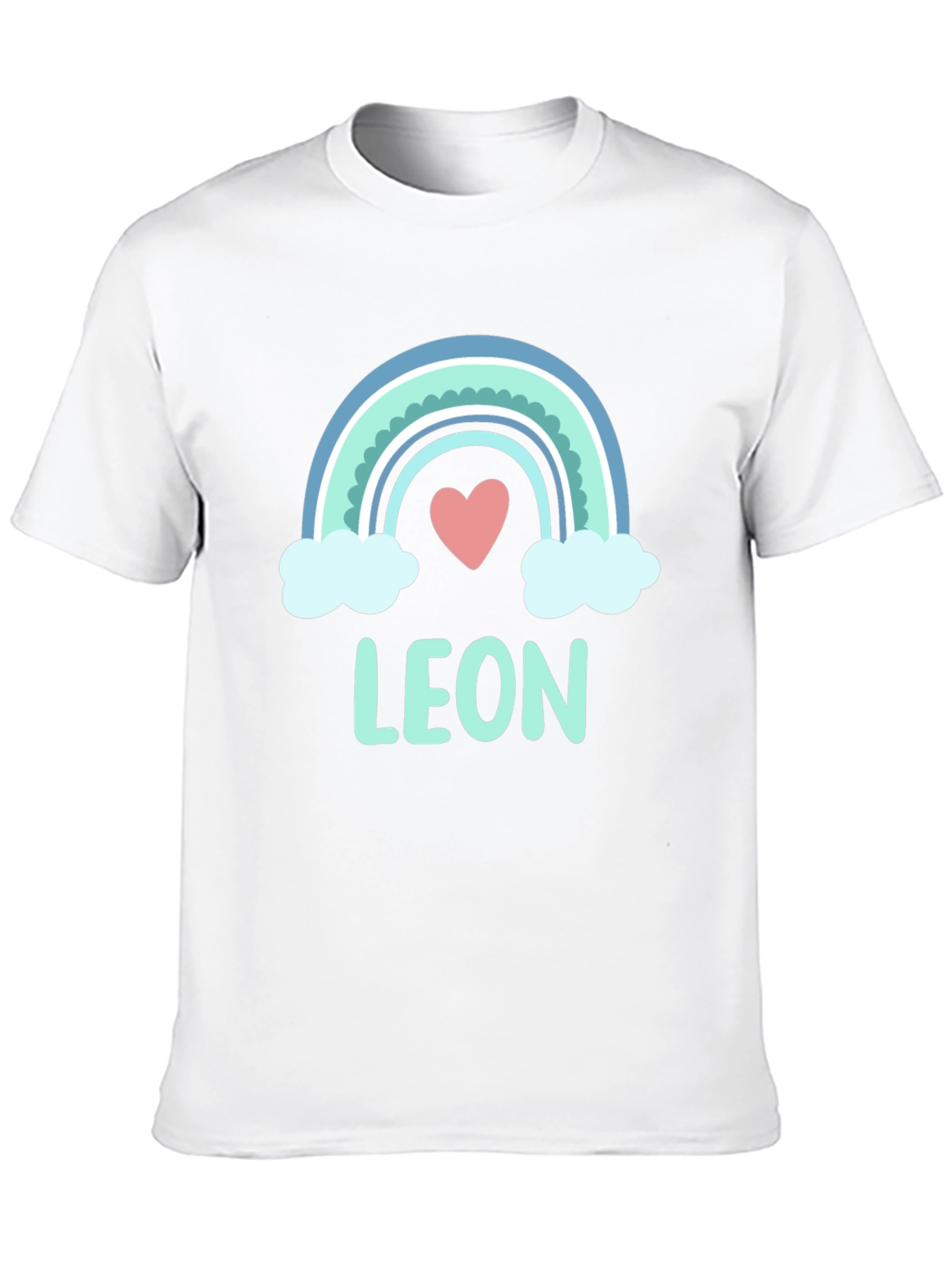 Cute Rainbow Leon T-Shirt - Custom Name Tee