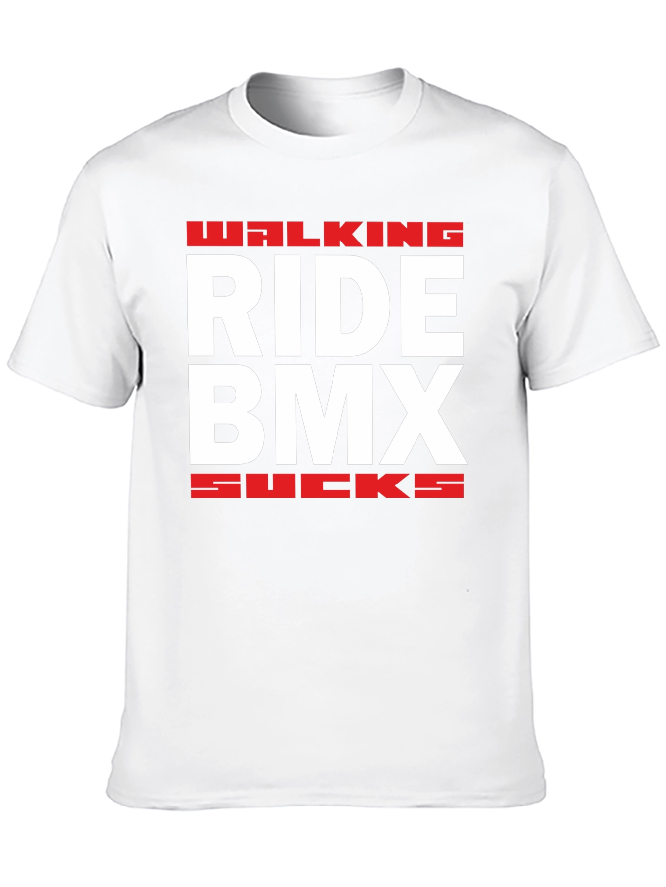Walking Ride BMX Sucks Graphic T-Shirt