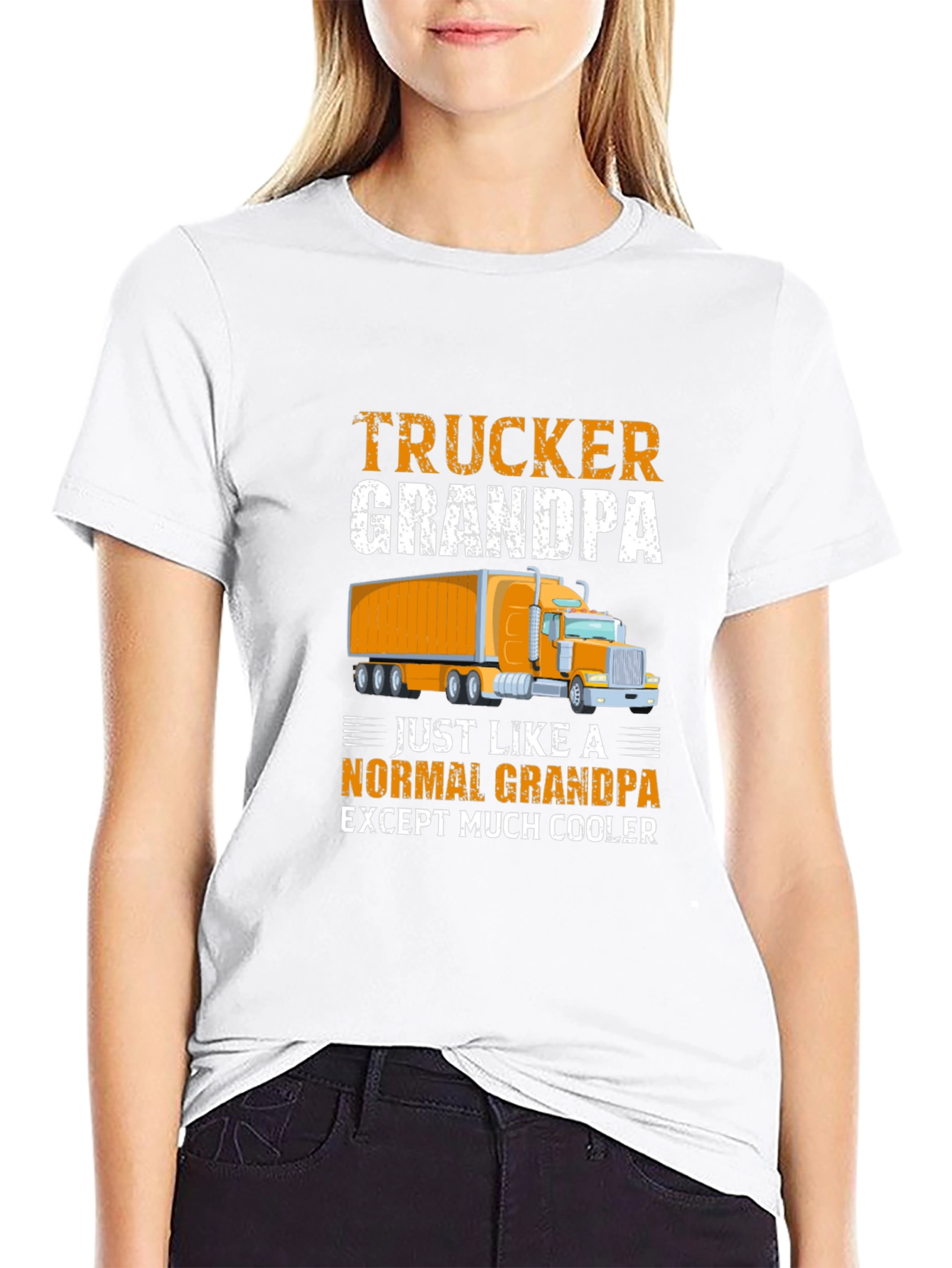 Trucker Grandpa T-Shirt: Cool Grandfather Gift