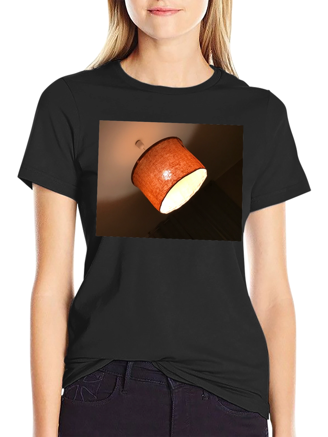 Unique Lamp Shade T-Shirt - Modern Lighting Graphic Tee