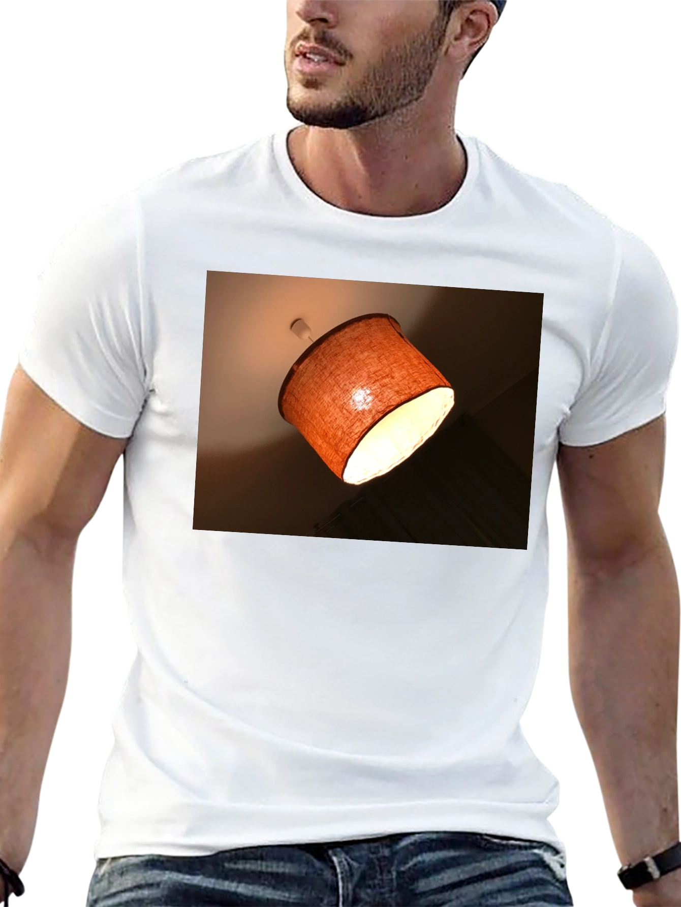 Unique Lamp Shade T-Shirt - Modern Lighting Graphic Tee