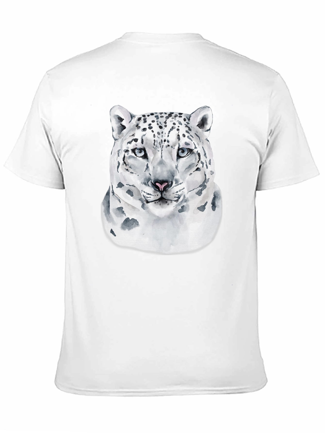 Snow Leopard Graphic T-Shirt - Cool Cat Design