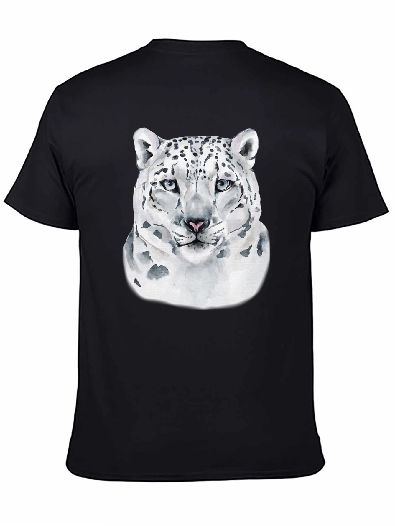 Snow Leopard Graphic T-Shirt - Cool Cat Design