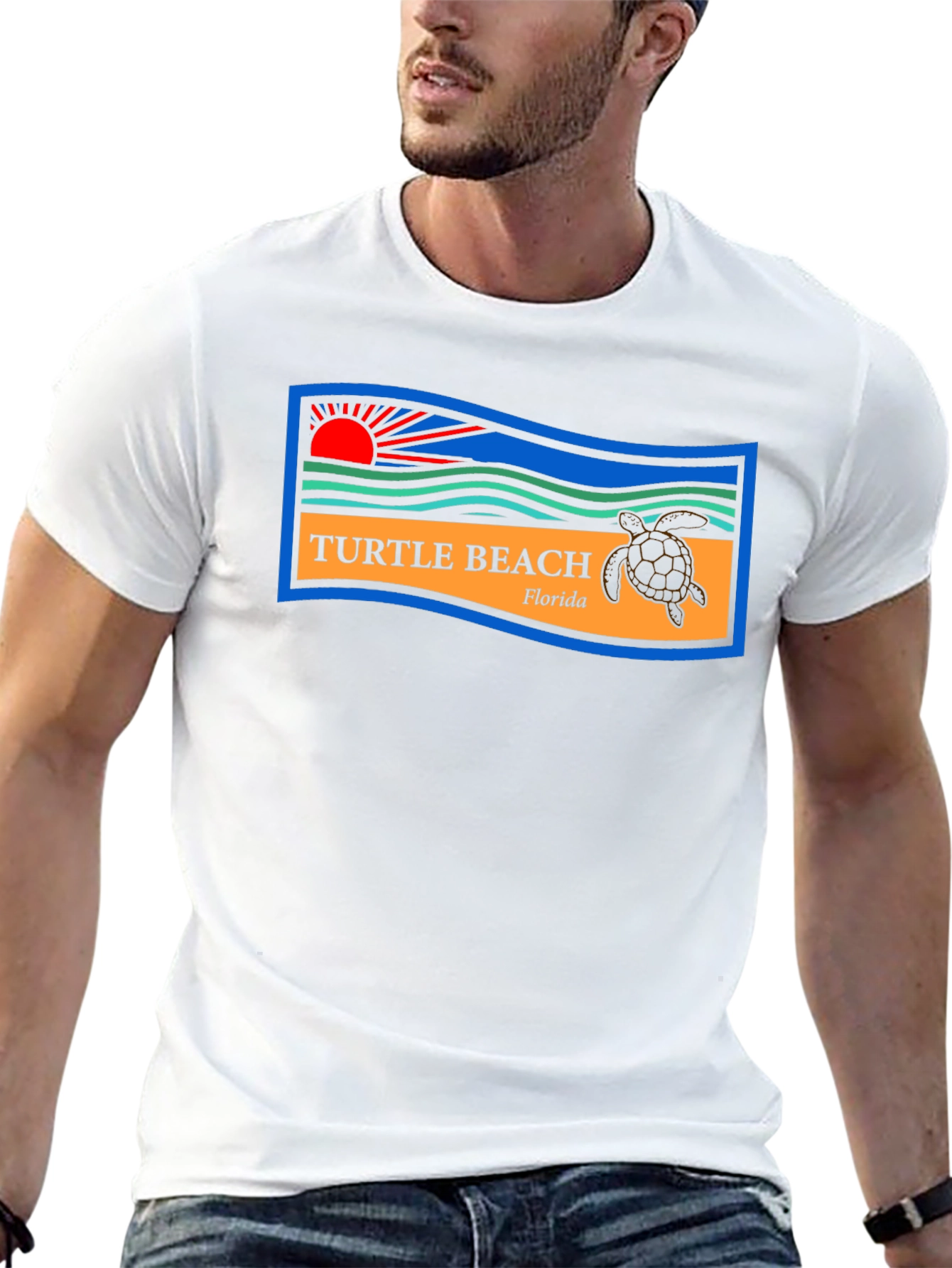 Turtle Beach Florida Tee - Graphic Print T-Shirt