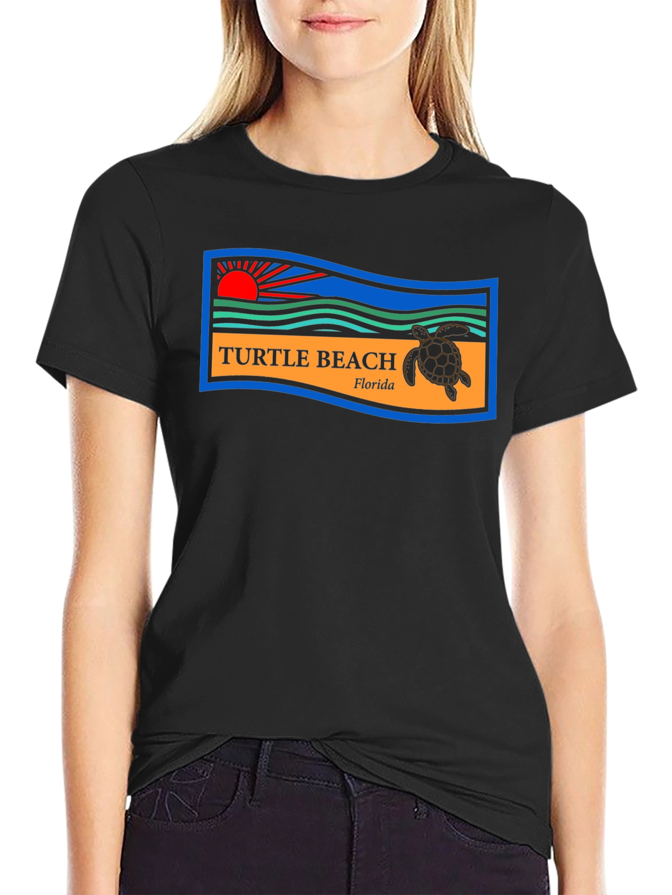 Turtle Beach Florida Tee - Graphic Print T-Shirt