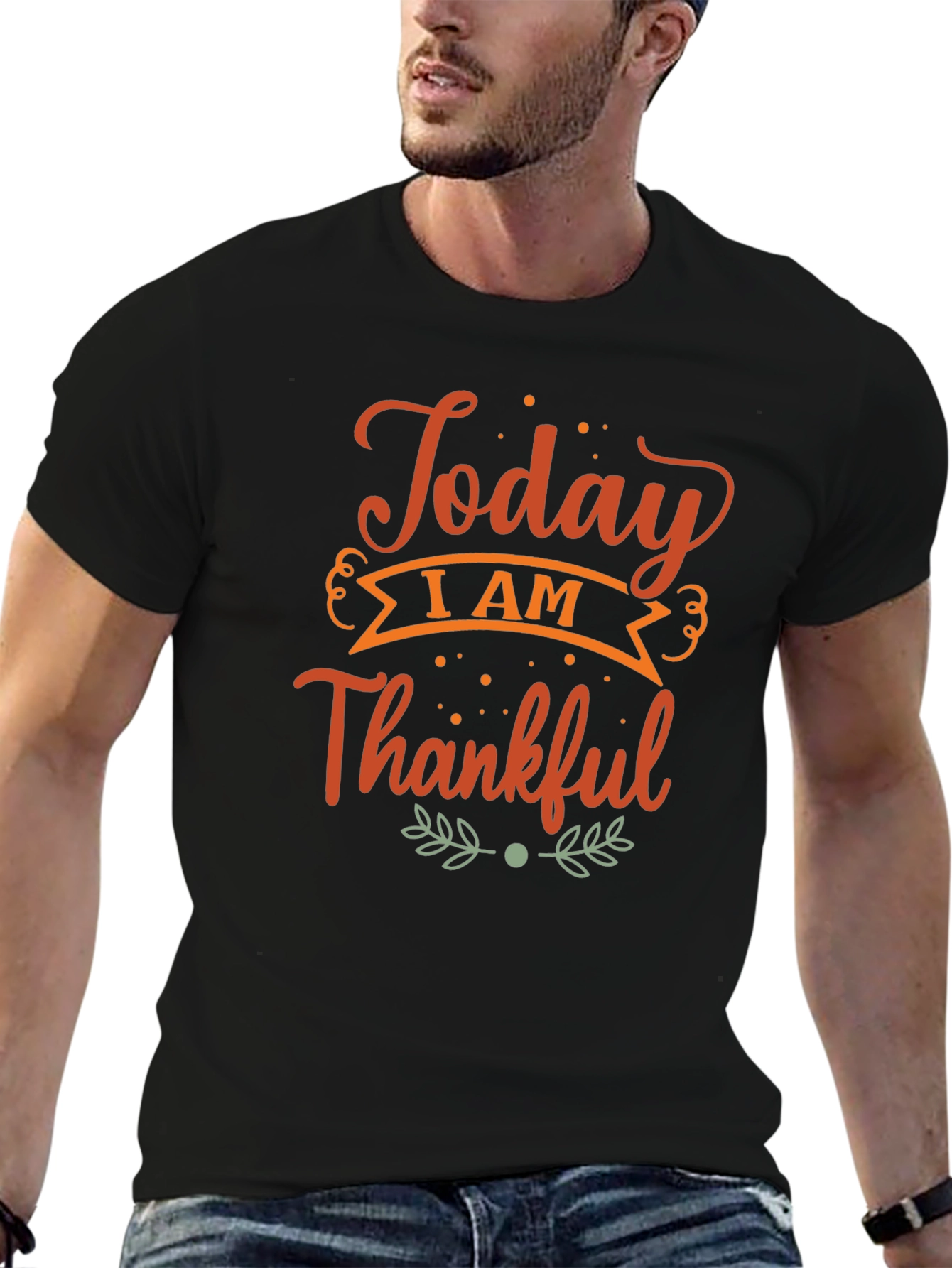 Today I Am Thankful Black T-Shirt