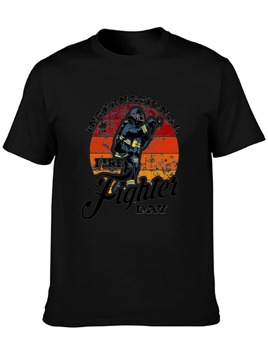 International Firefighter Day Black T-Shirt