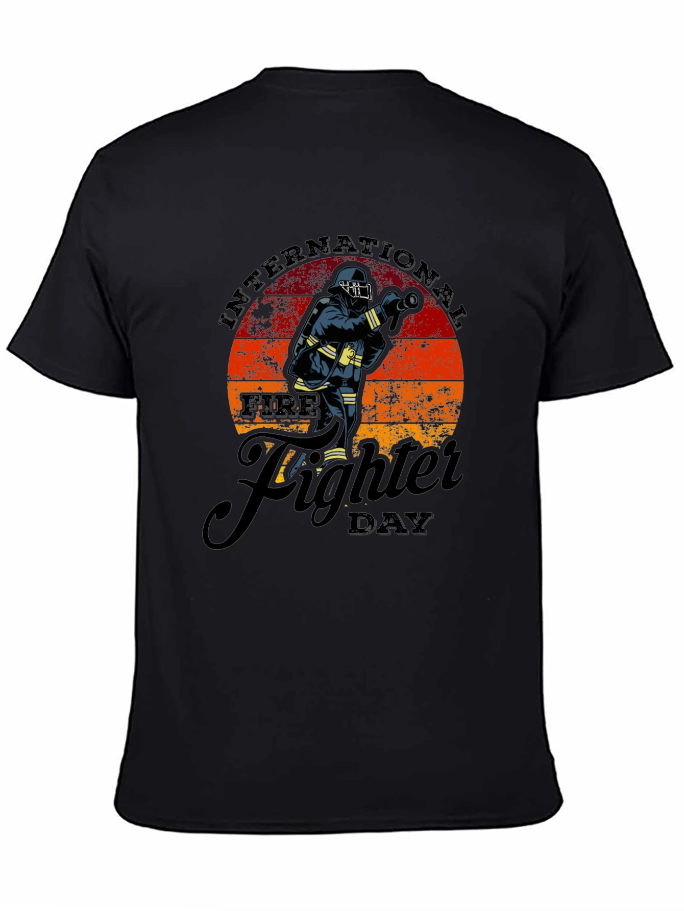 International Firefighter Day Black T-Shirt