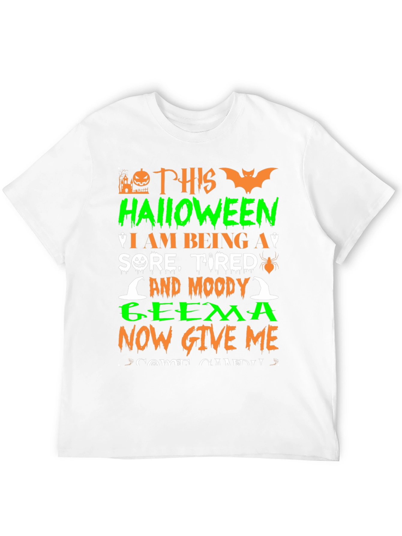 Halloween Sore Tired & Moody Geema T-Shirt
