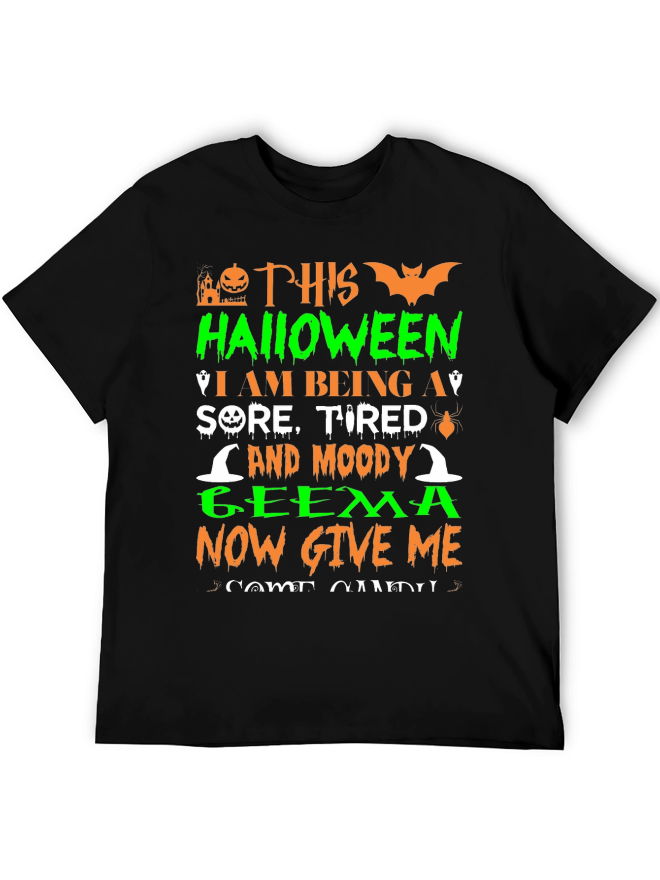 Halloween Sore Tired & Moody Geema T-Shirt