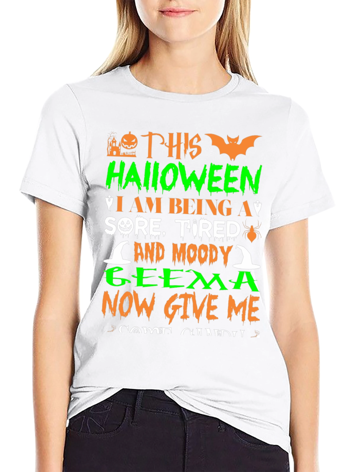 Halloween Sore Tired & Moody Geema T-Shirt