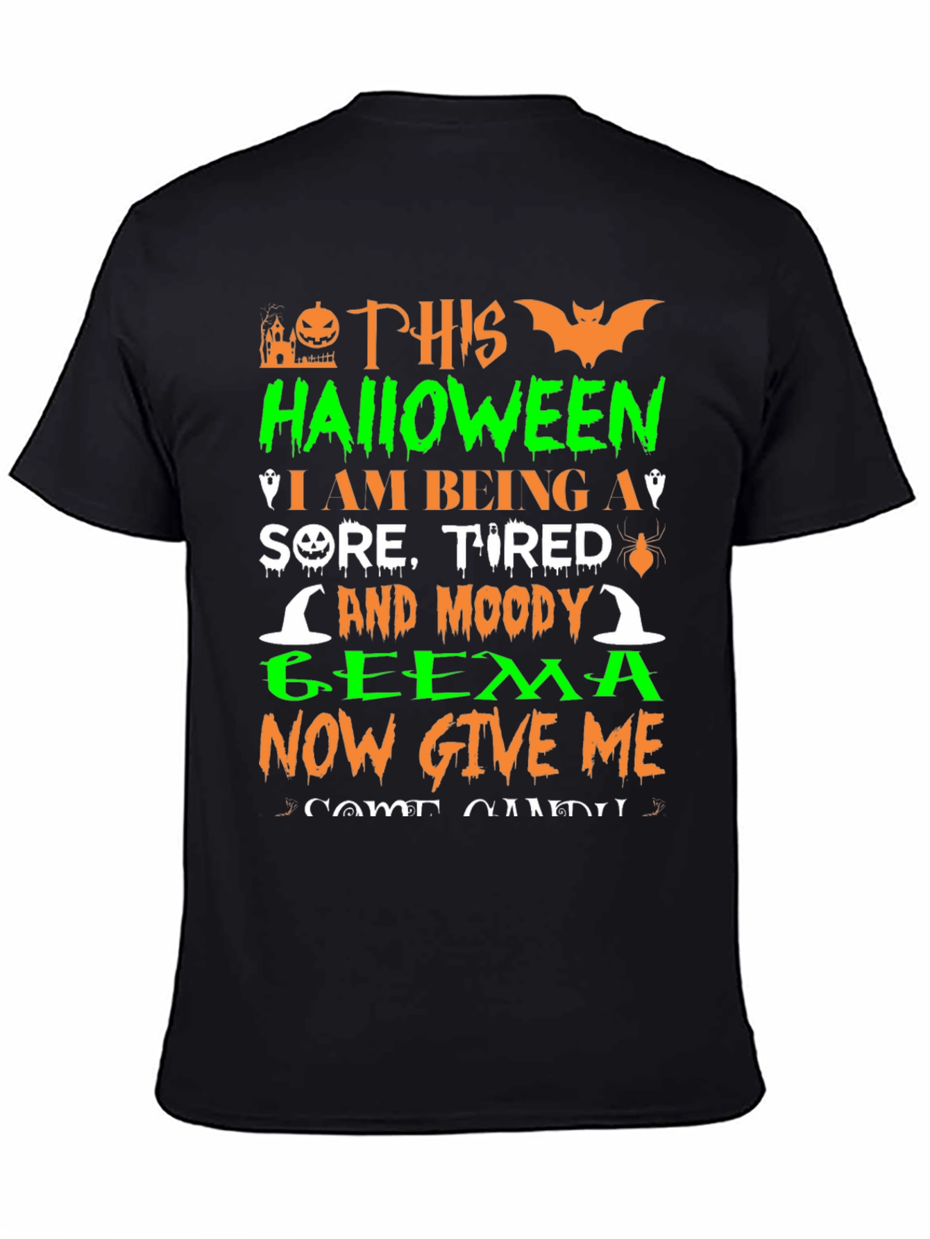 Halloween Sore Tired & Moody Geema T-Shirt