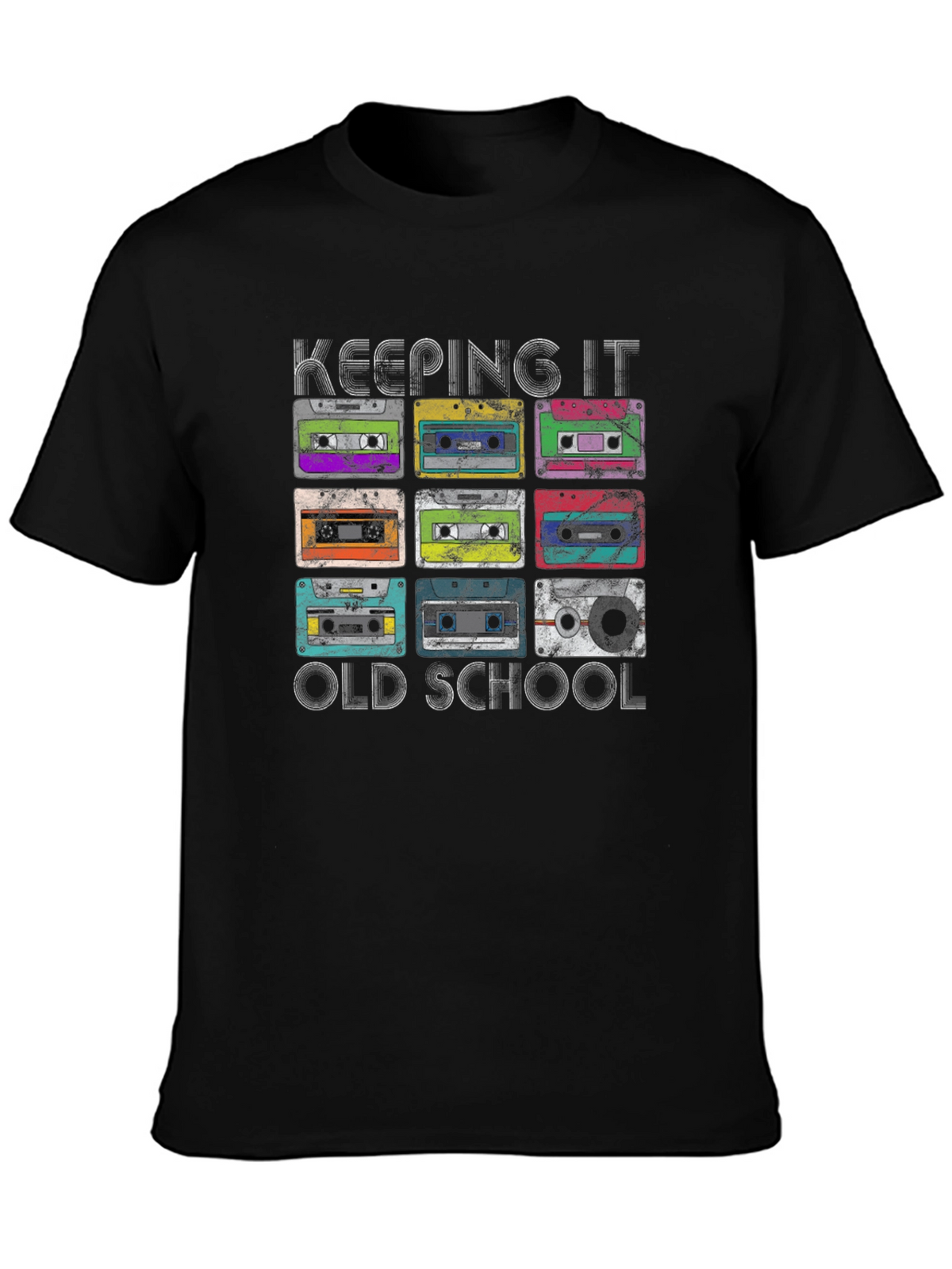 Retro Cassette Tape Old School Graphic T-Shirt